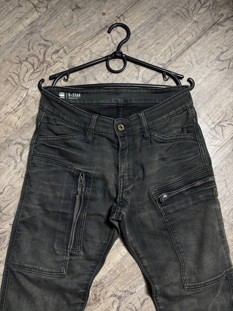 G-Star G-Star CRAZY Skinny Dirty Faded Distressed Jeans Y2K Size US 29 - 5 Thumbnail
