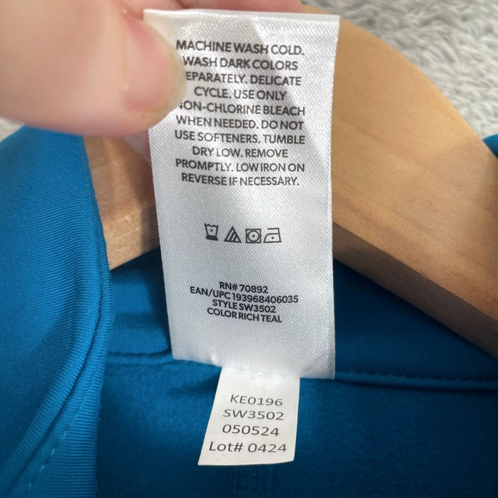 Altea Member's Mark Jacket Womens XS Teal Full Zip Thumbholes Fleece Lined Size XS / US 0-2 / IT 36-38 - 5 Thumbnail