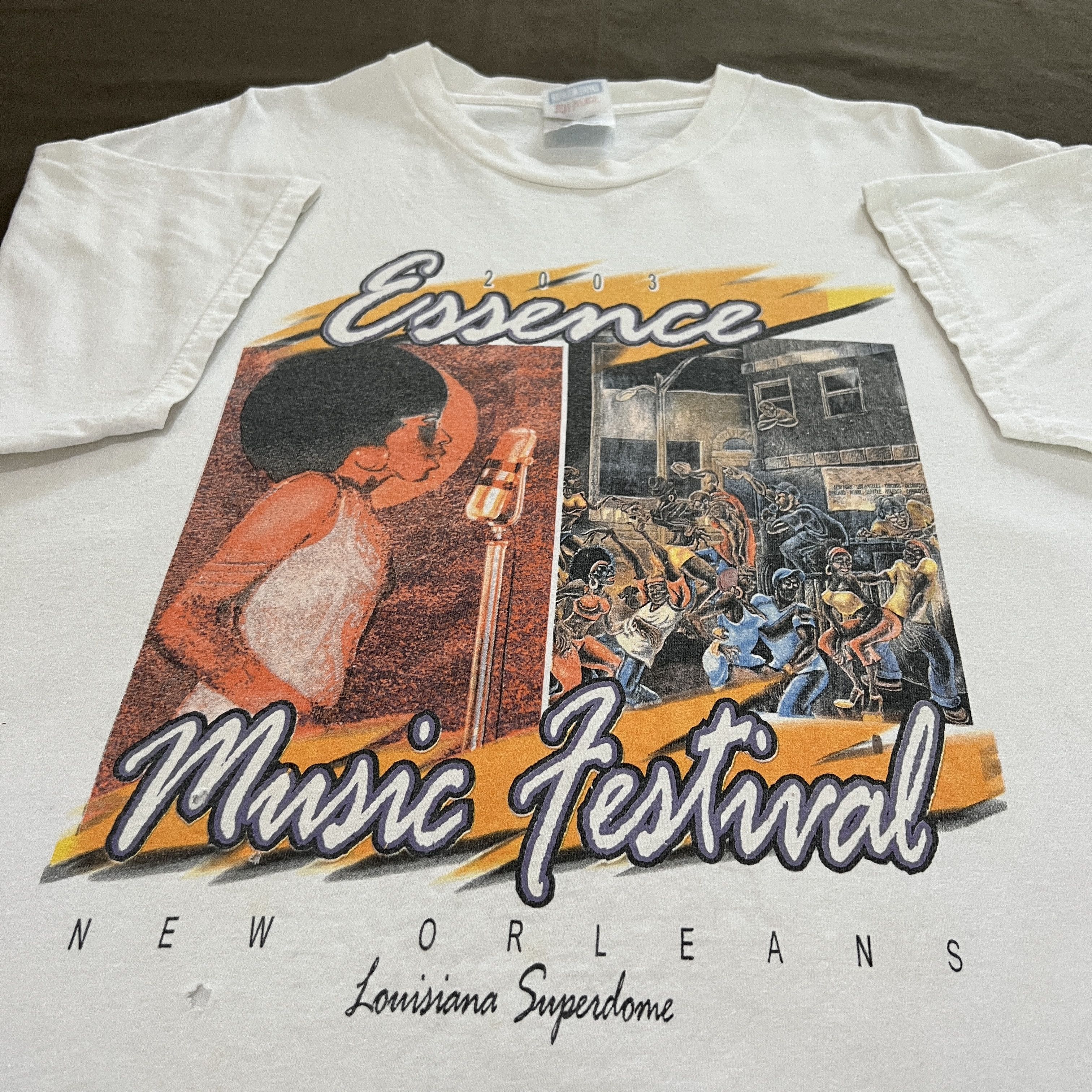 Band Tees 2003 Essence Festival R&B Erykah Badu Ll Cool J Mo'Nique Size US L / EU 52-54 / 3 - 9 Thumbnail