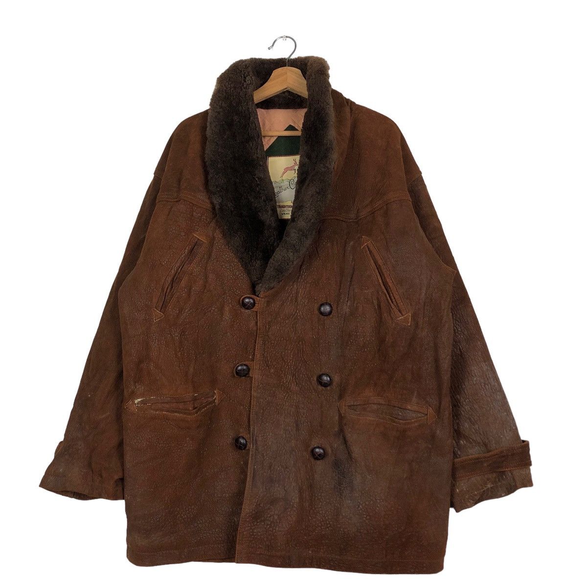 Japanese Brand Vtg Lamb Skin Leather Jacket Made in France Mitsumine Japan Size US L / EU 52-54 / 3 - 1 Thumbnail