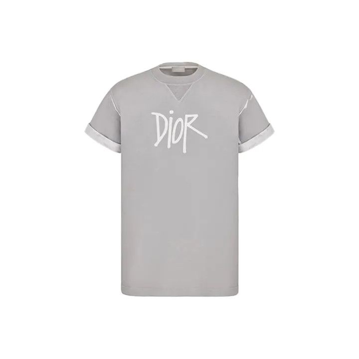 Dior Dior Shawn Stussy Oversized Logo T-Shirt 0079 Size US XXS / EU 40 - 1 Thumbnail