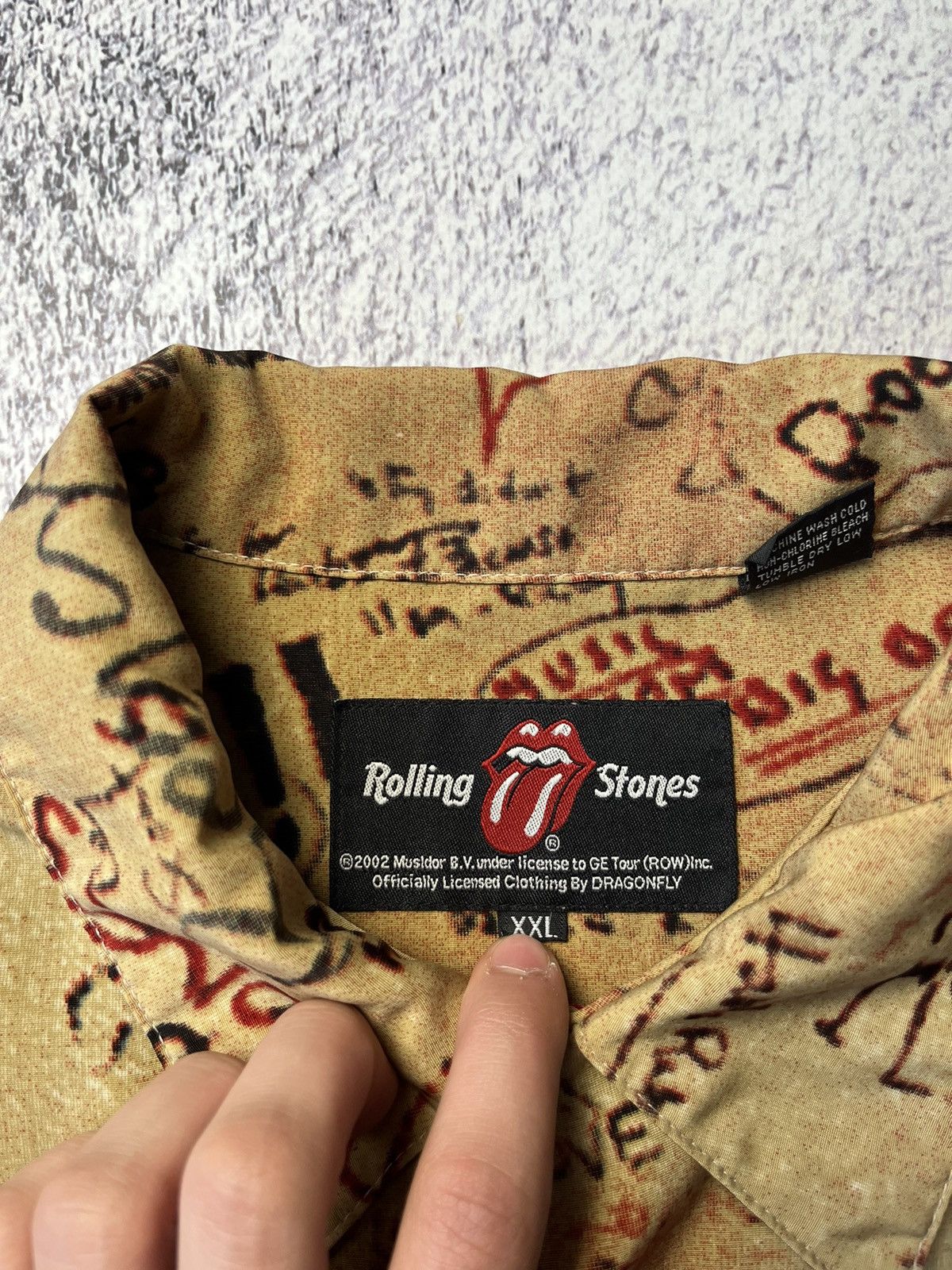 The Rolling Stones Rare 2002 The Rolling Stones "beggers banquet" button up Size US XXL / EU 58 / 5 - 13 Thumbnail