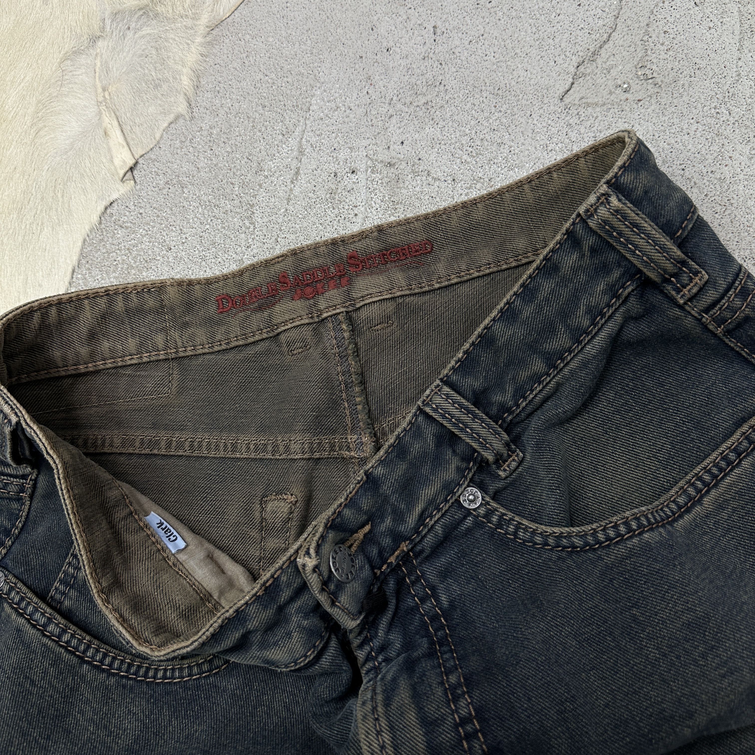 Vintage Vintage Denim Streetwear Rotten Green Baggy Jeans Y2K Size 25" / US 0 / IT 36 - 4 Thumbnail