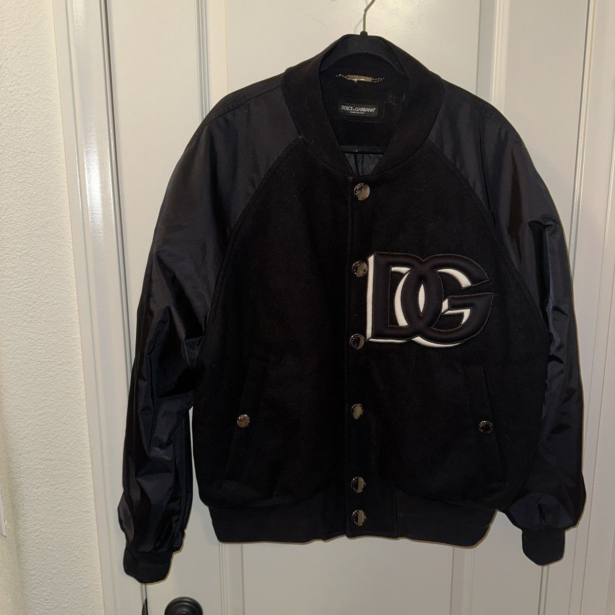 Dolce & Gabbana Dolce & Gabbana Varsity Wool Jacket Size US XL / EU 56 / 4 - 1 Thumbnail