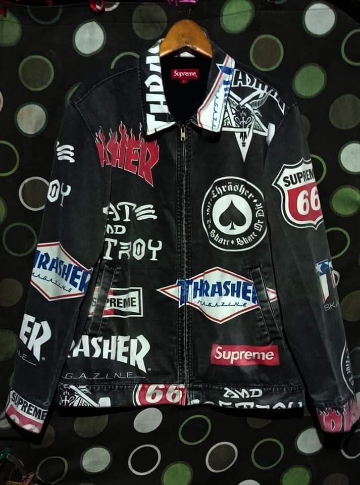 Supreme Supreme x Thrasher SS15 Worker Jacket Large Grey Size US L / EU 52-54 / 3 - 1 Thumbnail