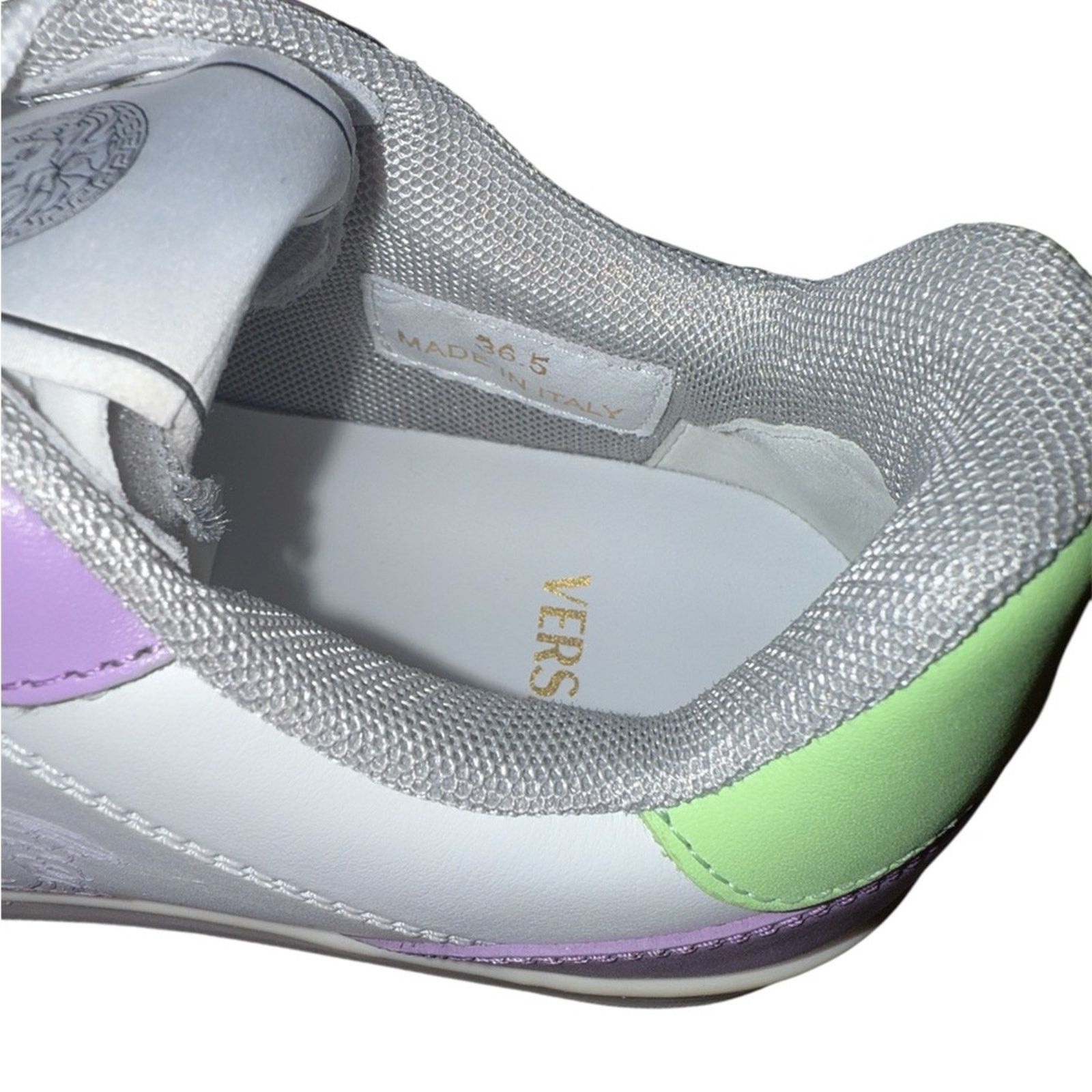Versace Versace Medusa Sneakers – Baby Violet / Mint / White Size US 6.5 / IT 36.5 - 4 Thumbnail