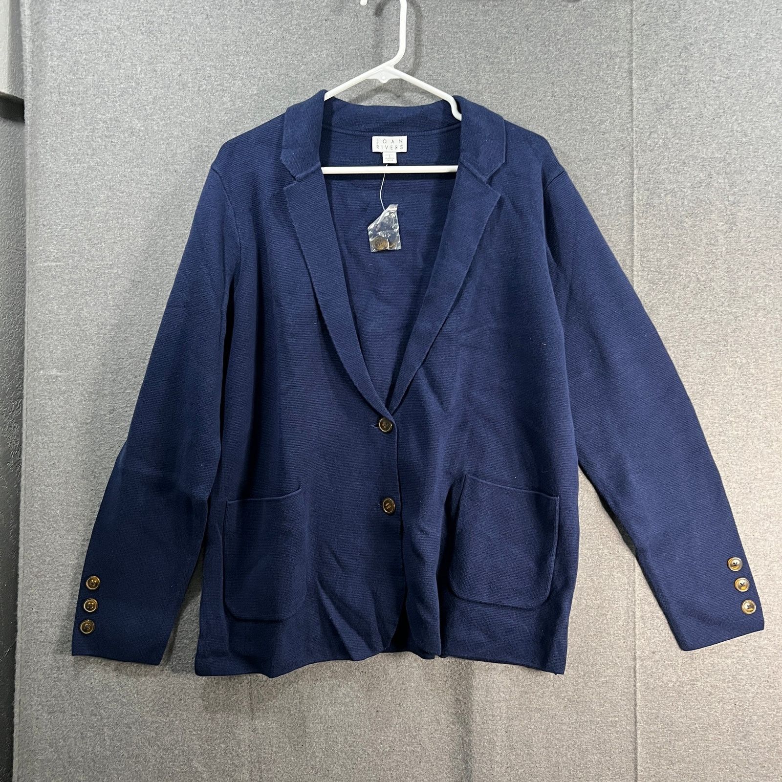Other Joan Rivers Milano Knit Sweater Blazer Peacoat Size Large Size L / US 10 / IT 46 - 1 Thumbnail