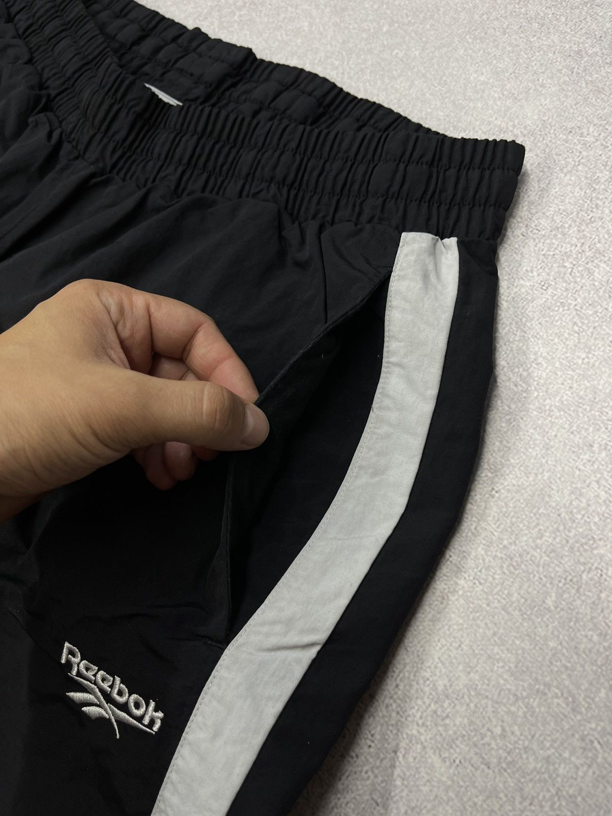 Reebok Mens Reebok Nylon Sweatpants Black Size US 34 / EU 50 - 5 Thumbnail