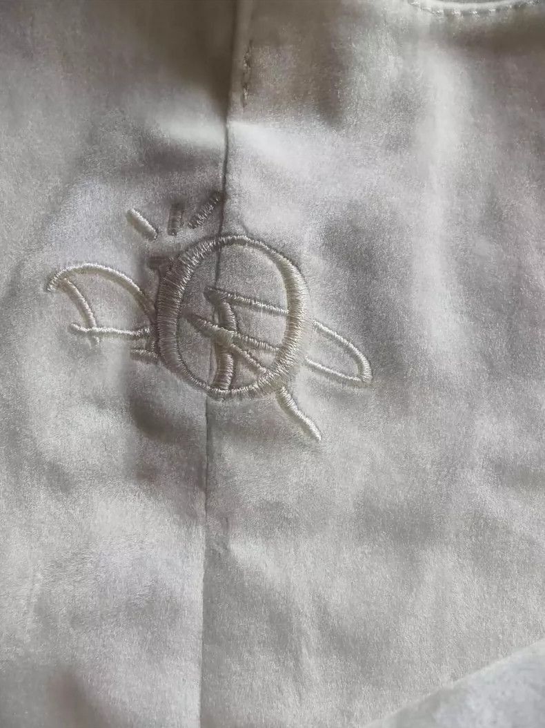Dior Dior Dior White Embroidered Denim Pants-2507 Size 31" - 3 Thumbnail