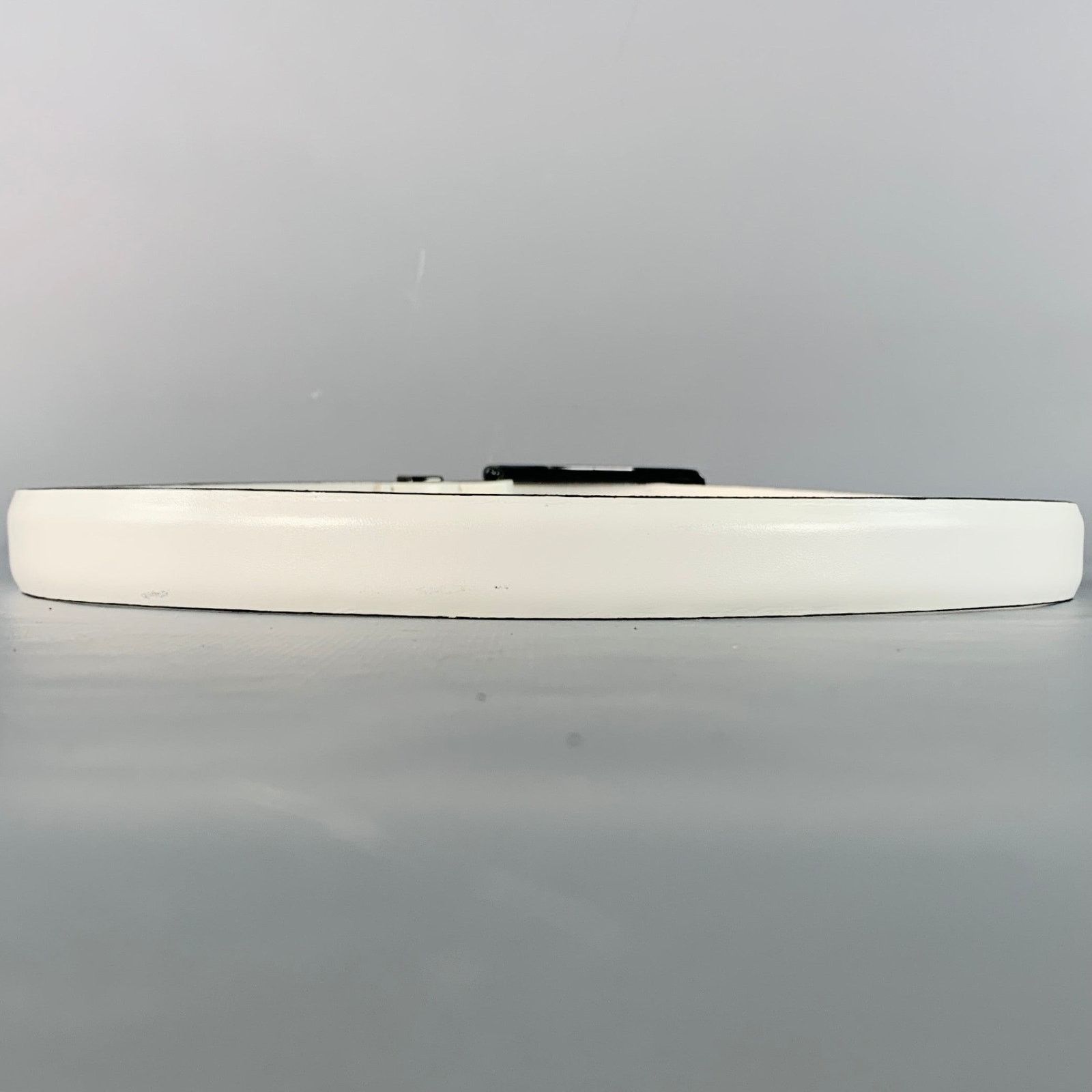 Other WCM NEW YORK Size M White Leather Belt Size ONE SIZE - 3 Thumbnail