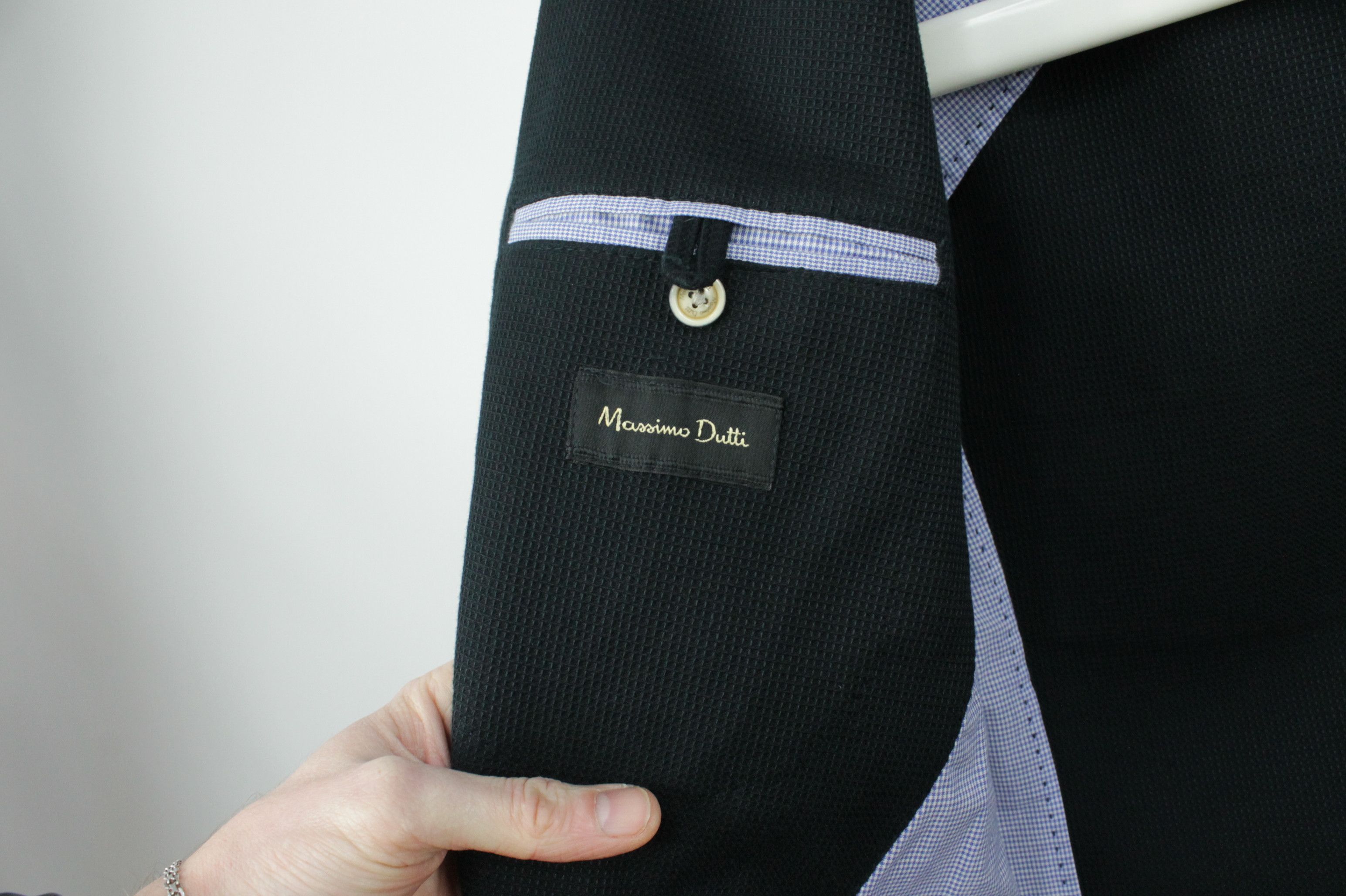 Designer × Massimo Dutti Massimo Dutti Waffle Cotton Elbow Patch Blazer Jacket Size US L / EU 52-54 / 3 - 7 Thumbnail