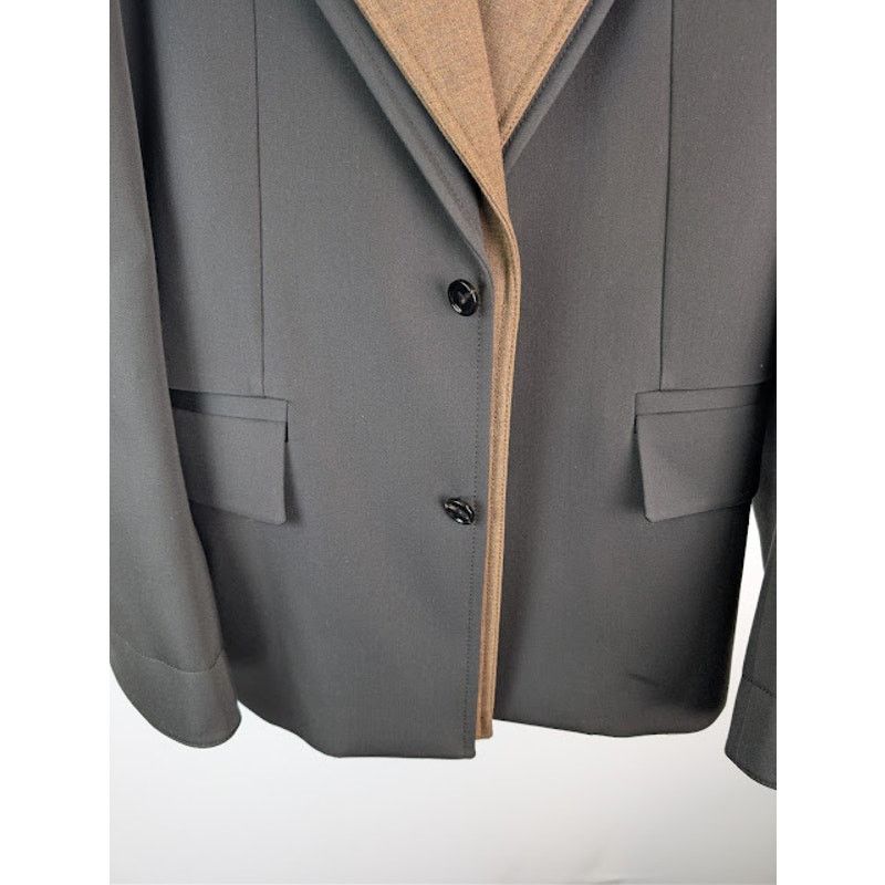 Bottega Veneta o1rshd1 Compact Wool Jacket in Kale Size US M / EU 48-50 / 2 - 11 Thumbnail