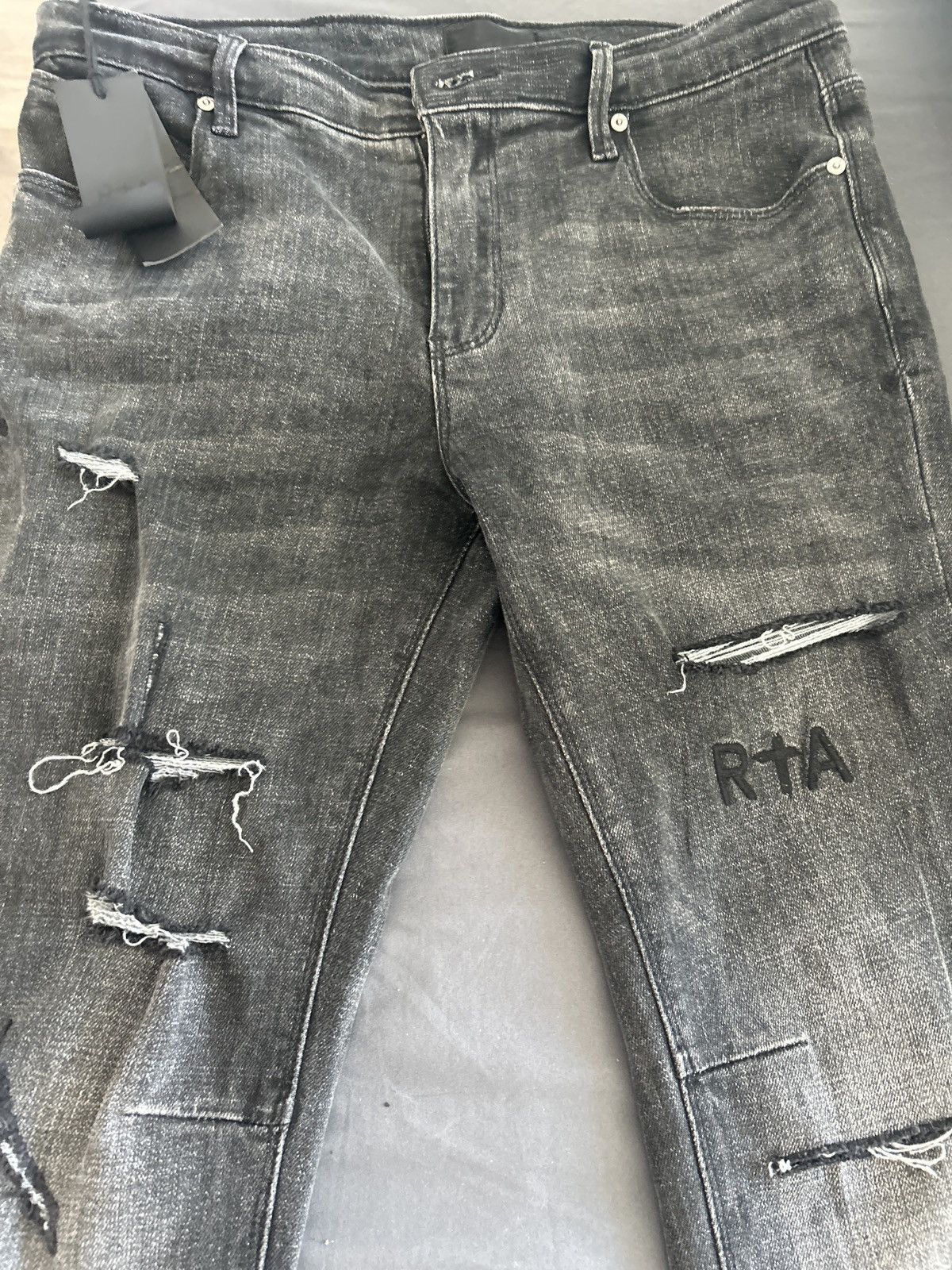Rta BRYANT SKINNY JEAN | DISTRESSED GREY Size US 31 - 3 Thumbnail