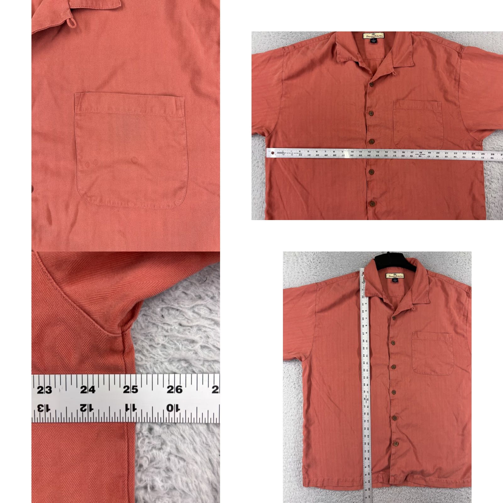 Tommy Bahama VINTAGE Tommy Bahama Shirt? Wait This is not vintage. We must start with Tommy Bahama Shirt Men XL Red Herringbone Silk Button-Up Hawaiian Size US XL / EU 56 / 4 - 8 Thumbnail
