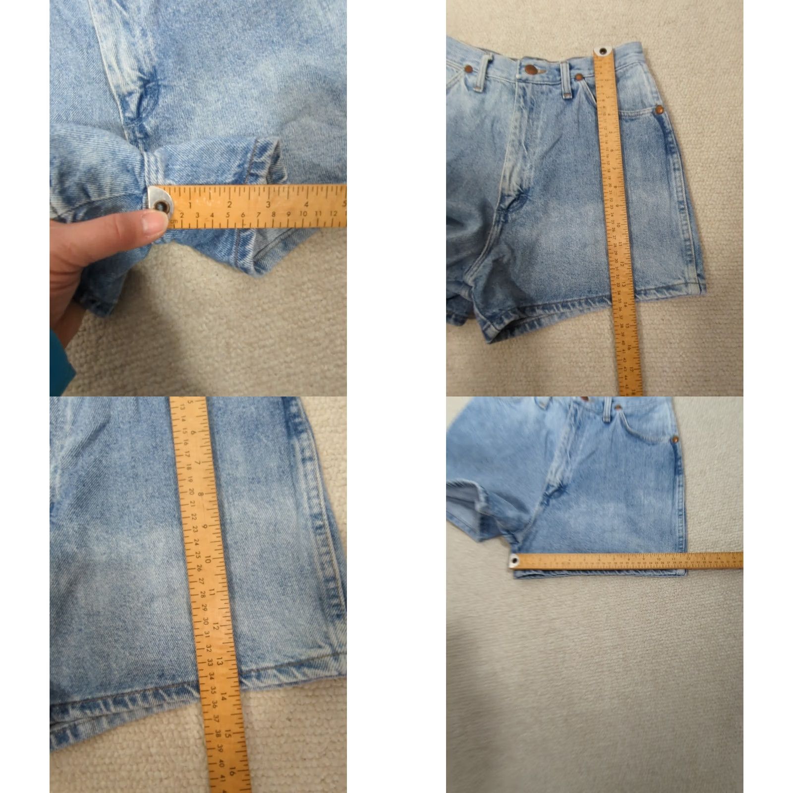 Wrangler VINTAGE Wrangler Shorts Women's 9 Denim Blue 90s Western 5-Pocket Wrangler Brand Regular Mom Rise See Pictures US Made XS? Size 30" / US 8 / IT 44 - 9 Thumbnail