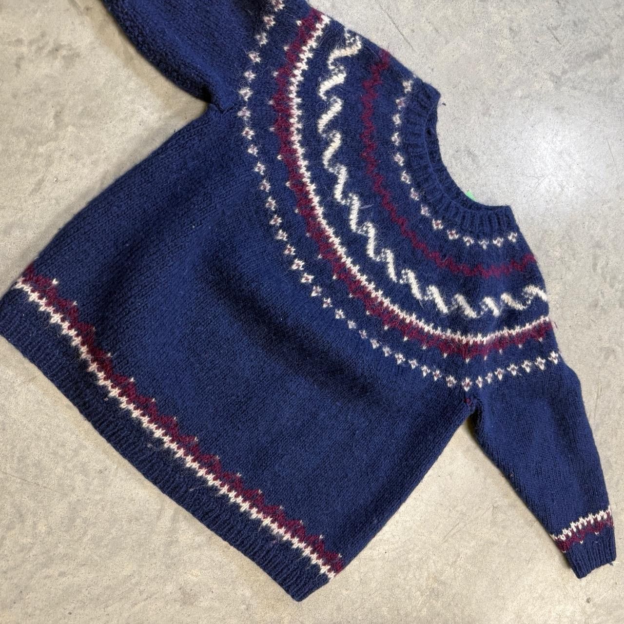 Other Vintage handmade 1980s wool pattern sweater Size US M / EU 48-50 / 2 - 3 Thumbnail