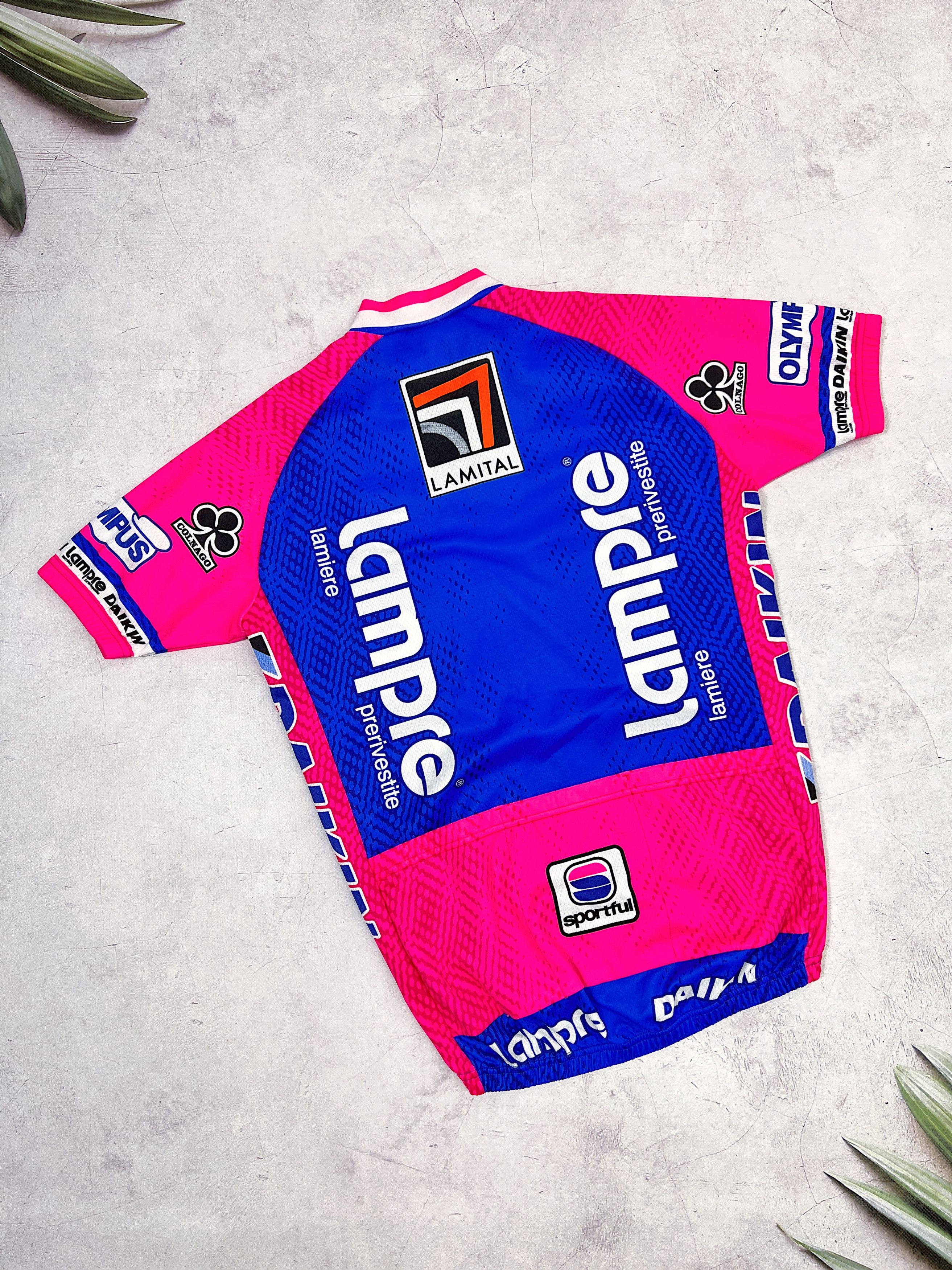Sports Specialties × Vintage Sportful Lampre Daikin Cycling Jersey Colnago Size US M / EU 48-50 / 2 - 13 Thumbnail