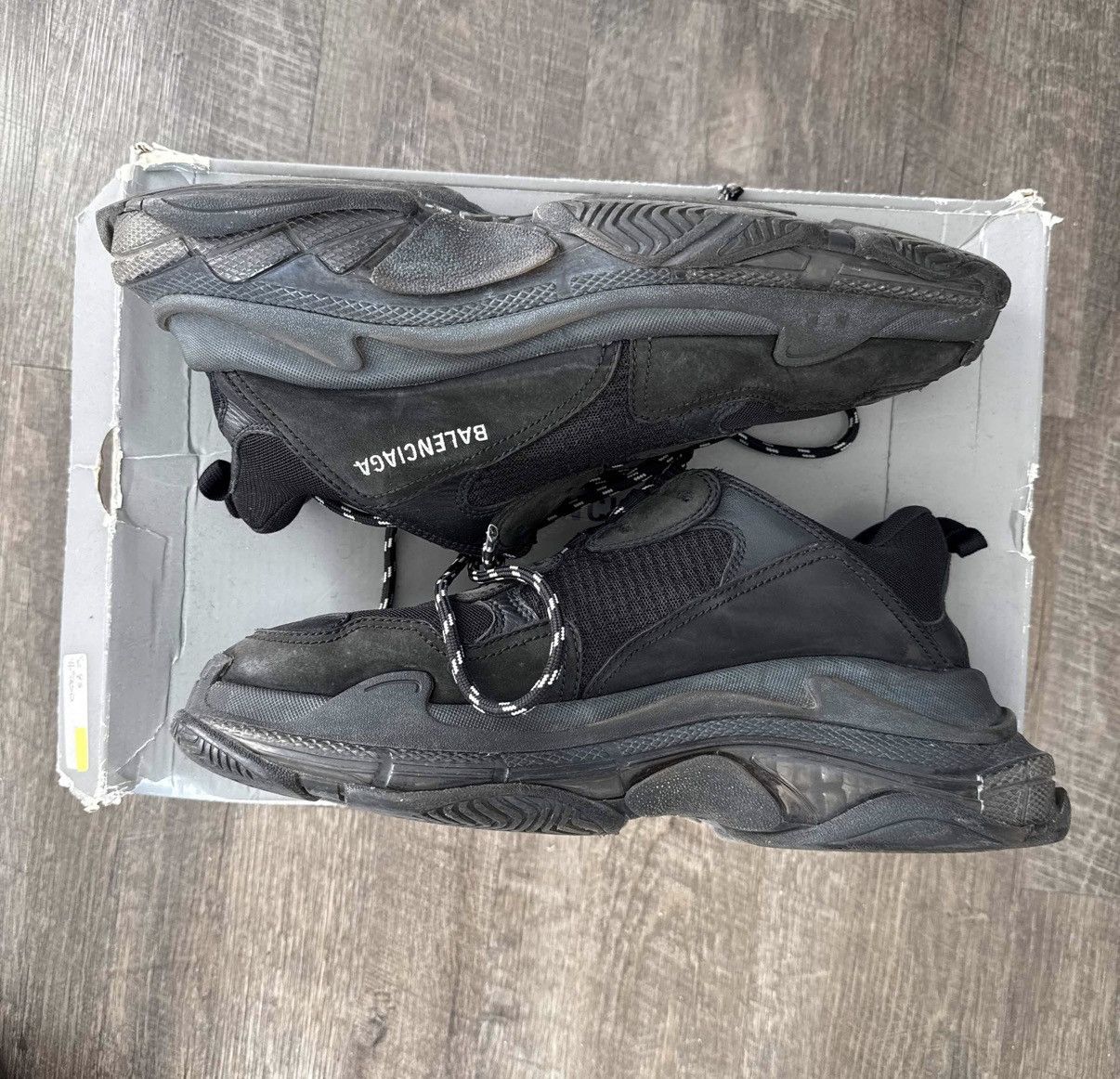 Balenciaga Balenciaga Triple S Black Size 45 Size US 12 / EU 45 - 2 Thumbnail