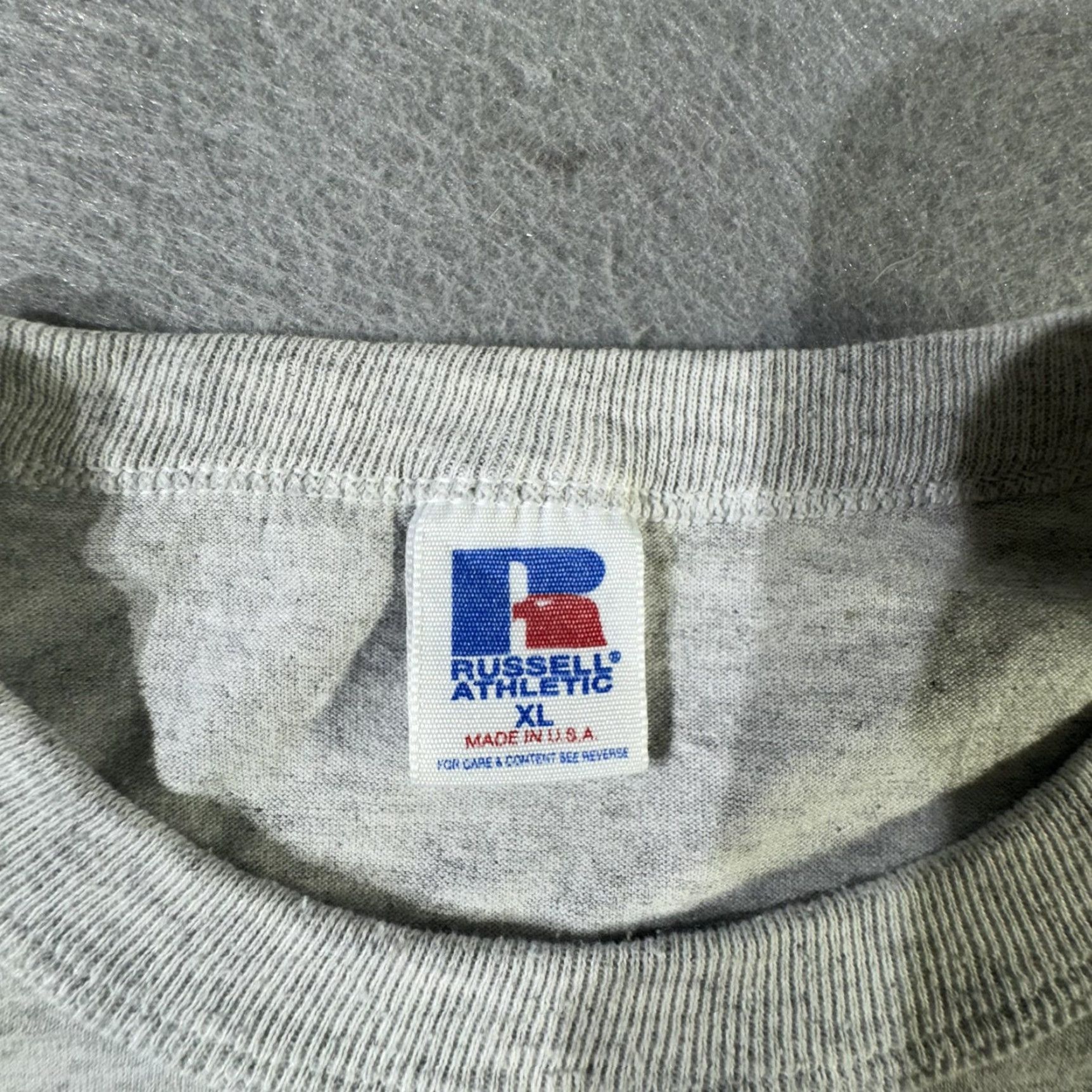 Russell Athletic VINTAGE Russell Athletic Men’s T-Shirt XL Gray Sports Dog Bulldogs 90s Tennis Team Size US XL / EU 56 / 4 - 6 Thumbnail