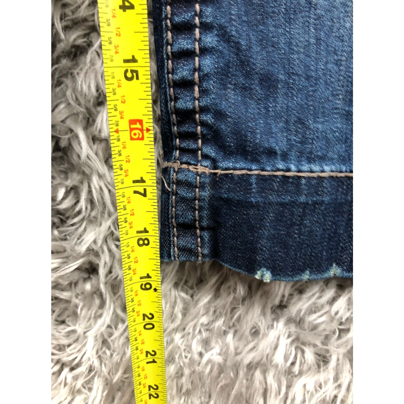 Vintage KUT from the Kloth Jeans Womens Capri Mid Rise Dark Wash Blue Denim Size 8 Size 30" / US 8 / IT 44 - 3 Thumbnail