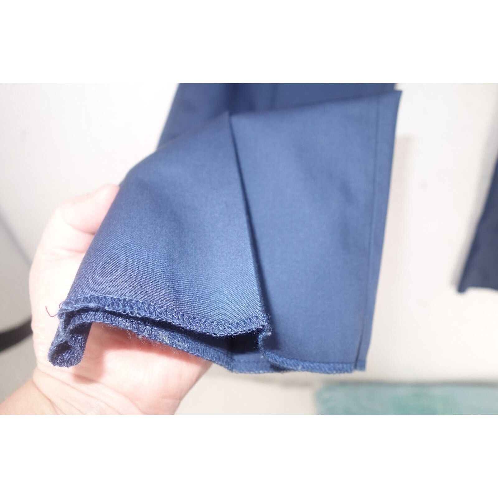 Other NEW Kroon Irons Blue Poplin Lined Suit Jacket & Pants Size 36R - 15 Thumbnail