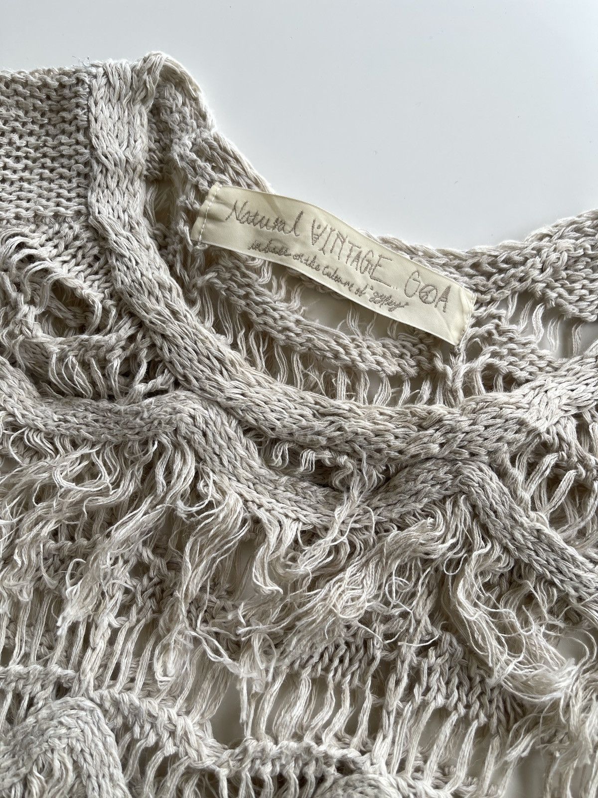 GOA G.O.A Net Fringe Knitted Sweater Size M / US 6-8 / IT 42-44 - 13 Thumbnail