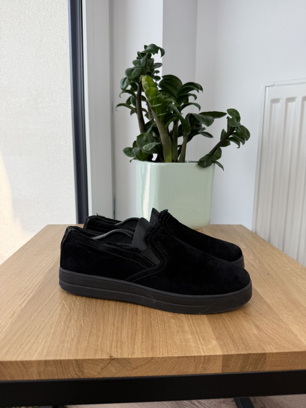 Prada × Vintage Prada Vintage Women’s Black Luxury Leather Shoes Sneakers Size US 6 / IT 36 - 1 Thumbnail