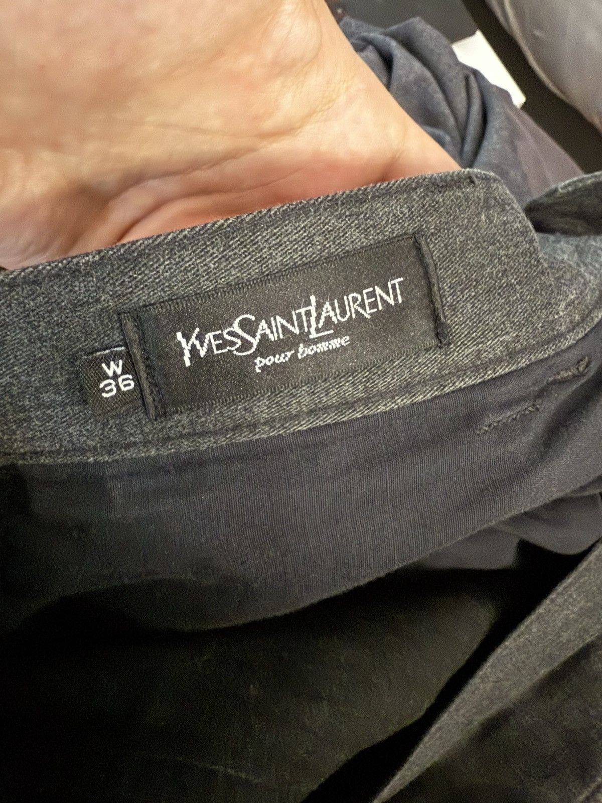 Yves Saint Laurent 36x32 YSL Casual Pants Grey YSL Jeans Size US 36 / EU 52 - 6 Thumbnail