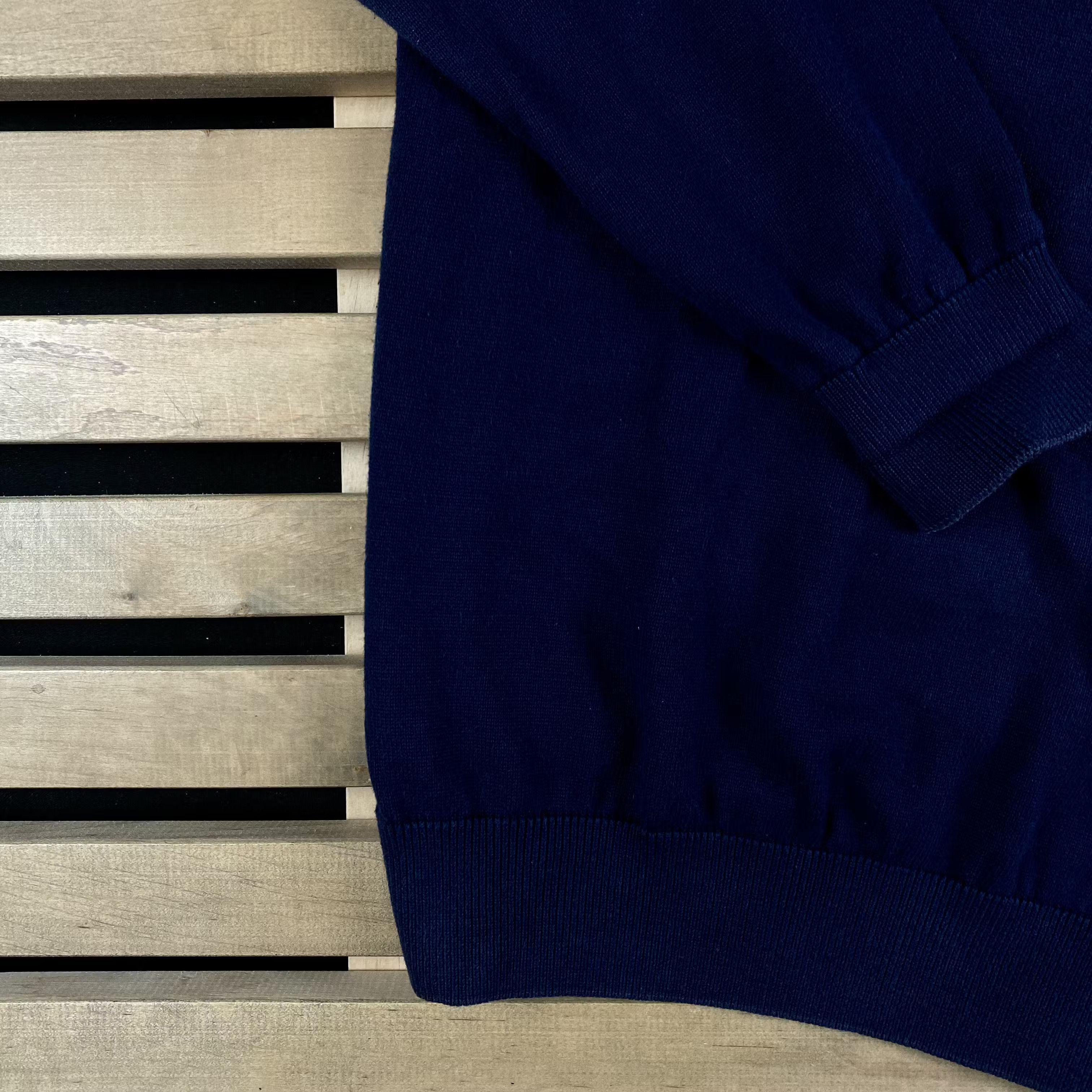 Lacoste × Vintage Mens Jumper Lacoste Vintage V Neck Size L Size US L / EU 52-54 / 3 - 3 Thumbnail