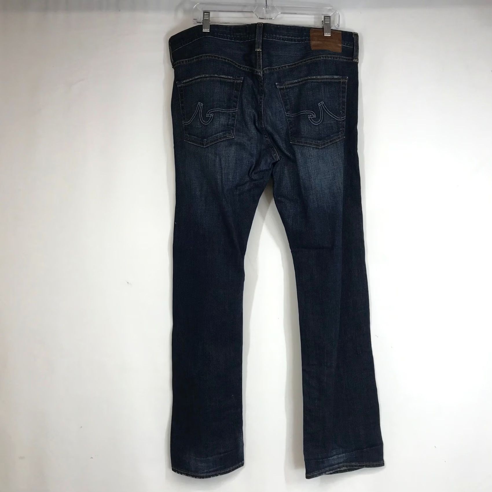 Denime AG Adriano Goldschmied The Geffen Easy Slim Dark Wash Denim Jeans Mens 38x32 Size US 34 / EU 50 - 3 Thumbnail