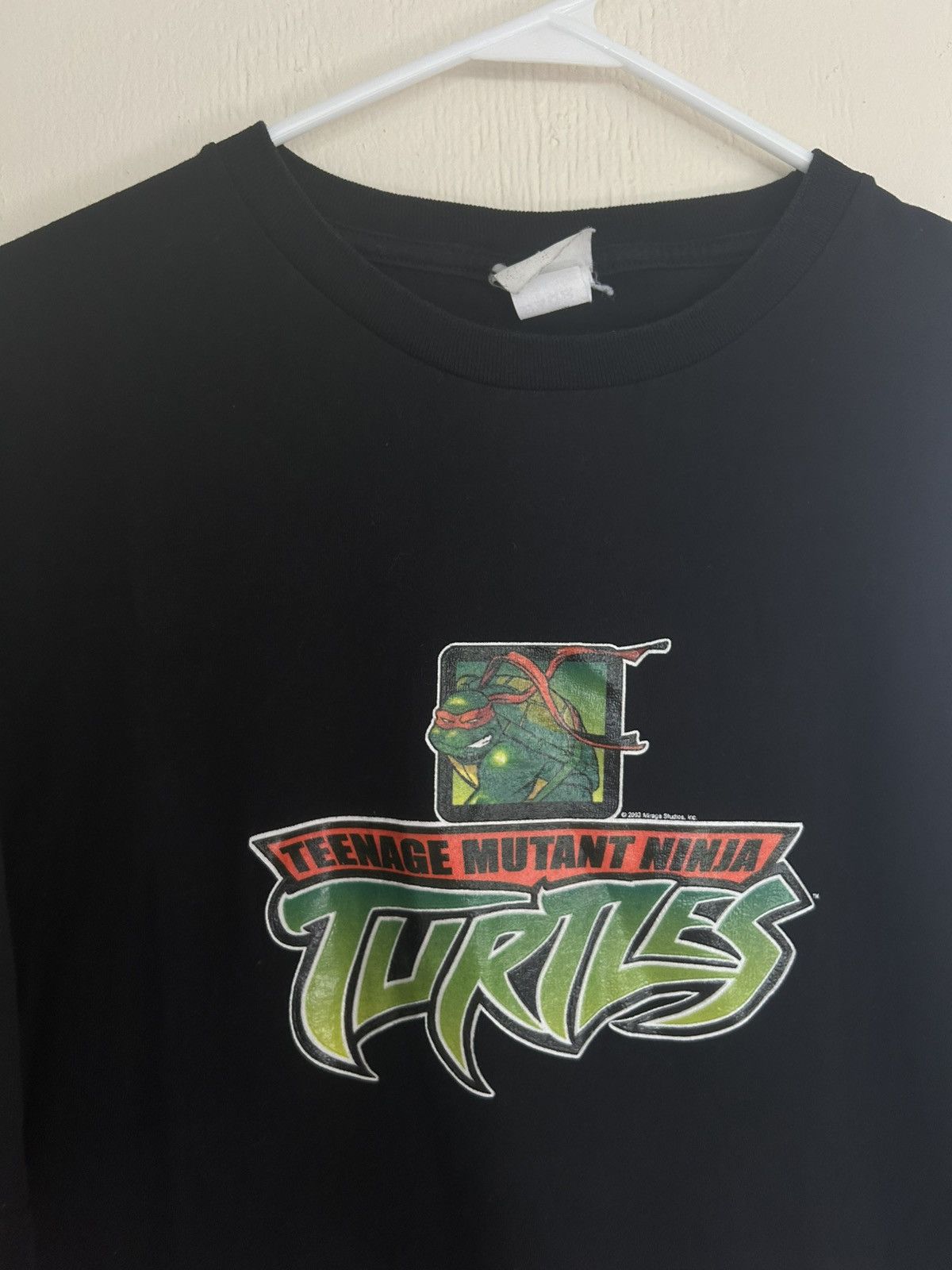 Vintage ‘03 Mirage Studios TMNT Rafael Ninja Turtles Logo T-shirt Size US XL / EU 56 / 4 - 3 Thumbnail