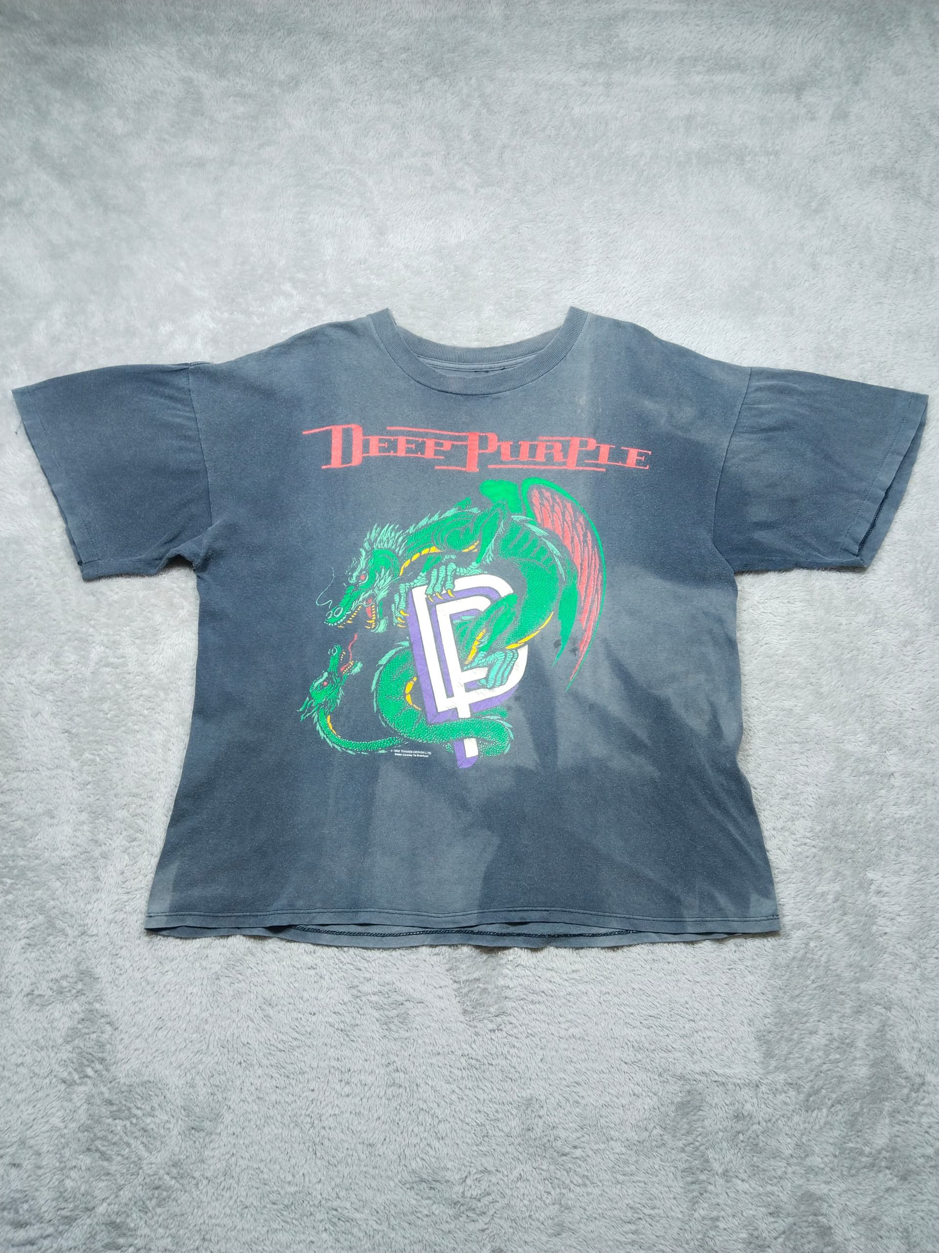 Band Tees VINTAGE DISTRESSED DEEP PURPLE 1993 BAND T SHIRT Size US XL / EU 56 / 4 - 1 Thumbnail