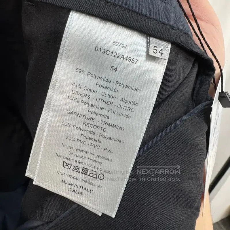 Dior Dior Blue Gray Cotton Blend Casual Pants . Size US 44 / EU 60 - 7 Thumbnail