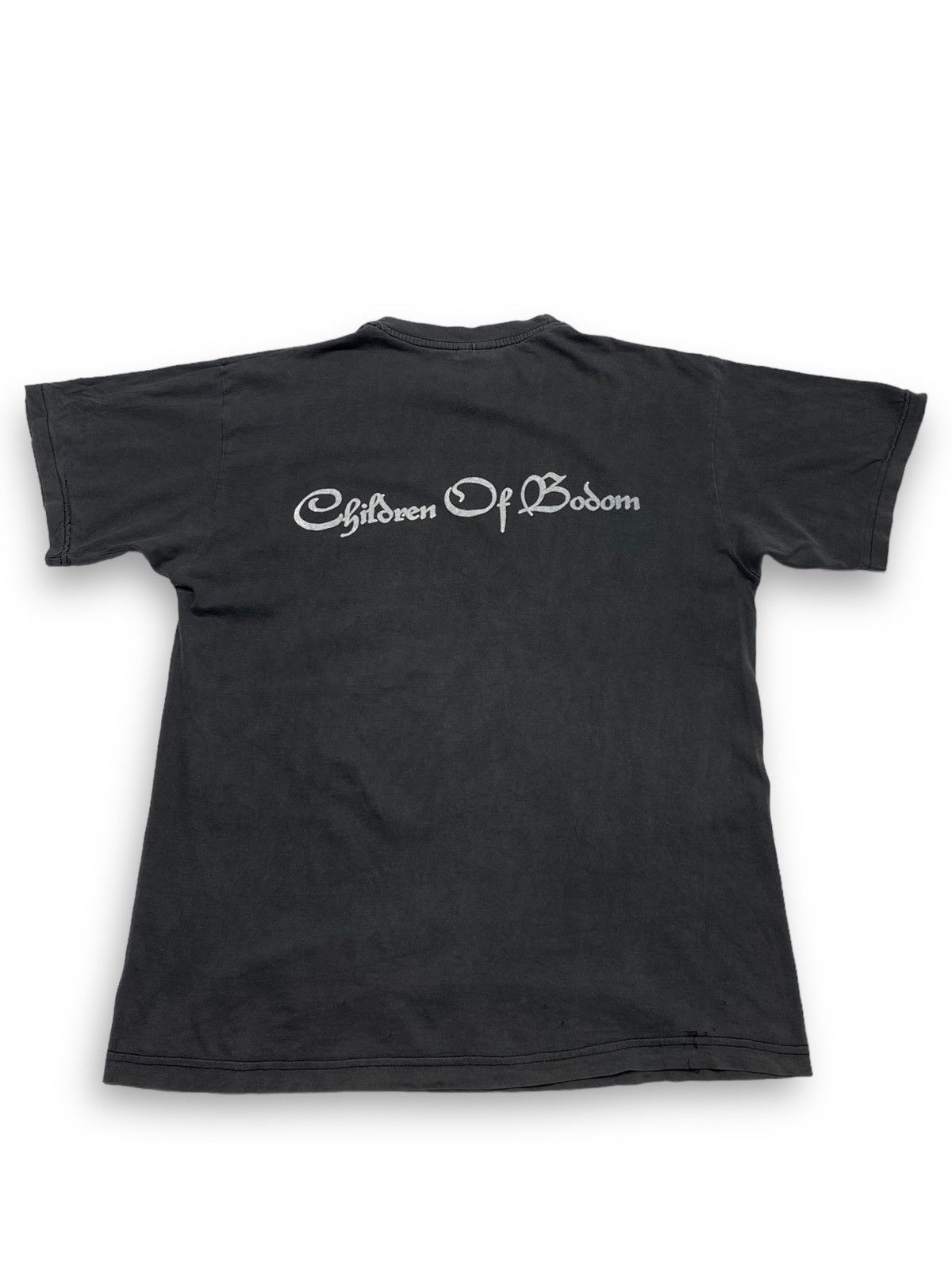 Band Tees 00s Vintage Children Of Bodom Grey Faded Distressed T Shirt Size US M / EU 48-50 / 2 - 4 Thumbnail