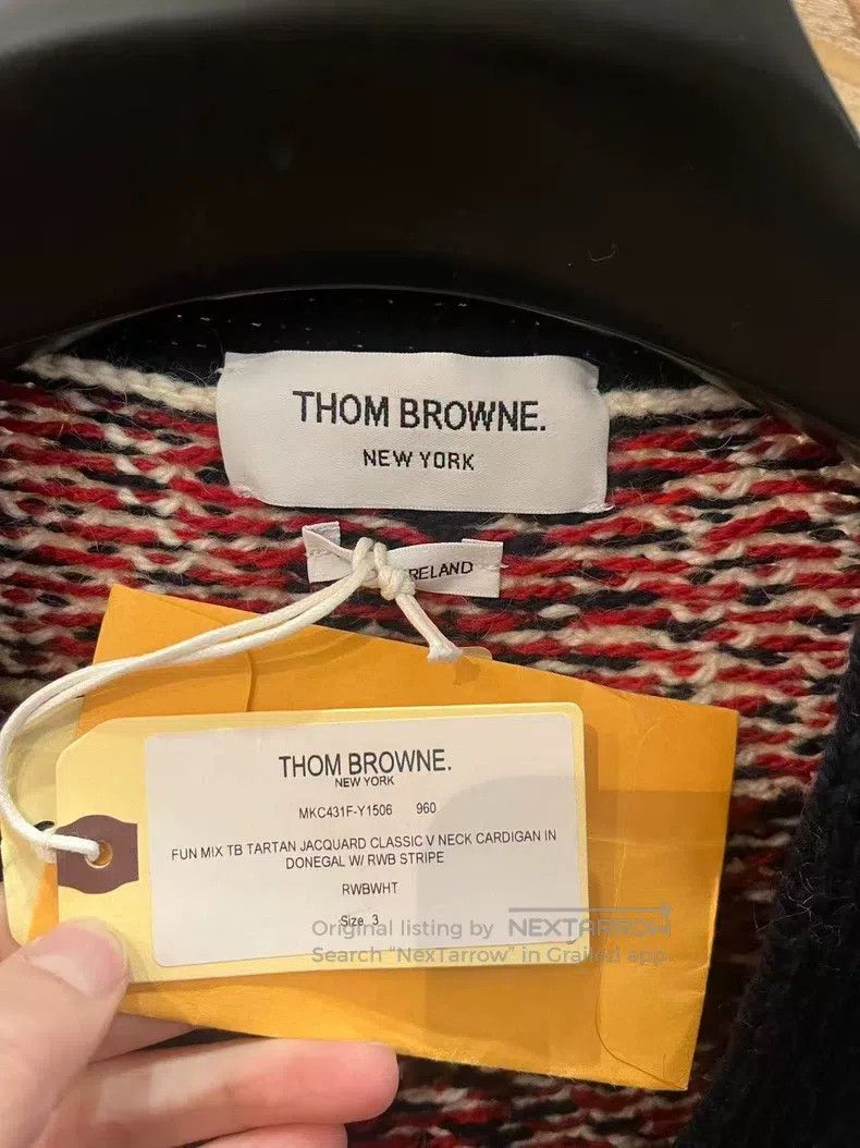 Thom Browne Thom Browne Gingham Knit Sweater Size US L / EU 52-54 / 3 - 4 Thumbnail