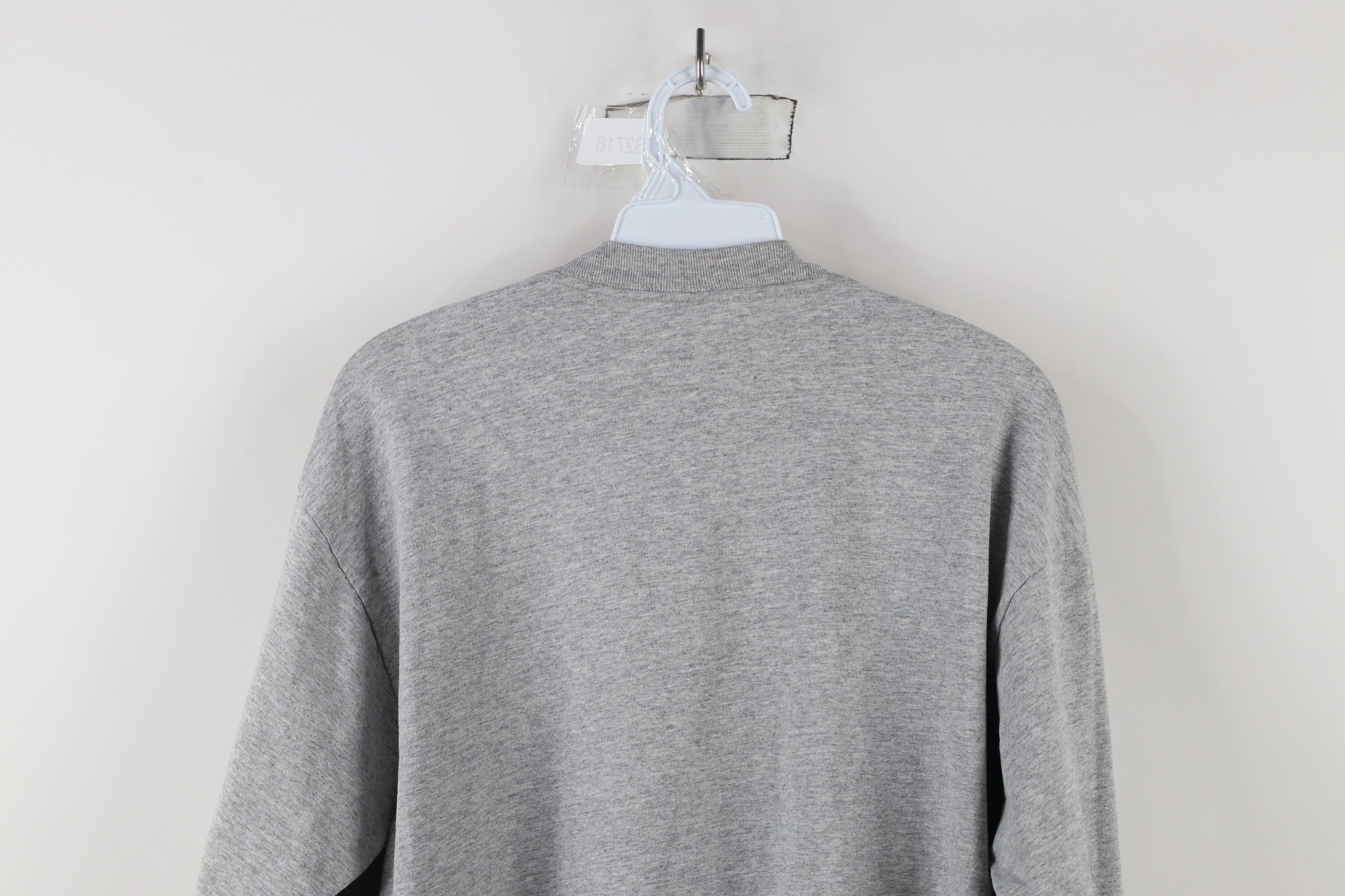 Vintage Vintage 90s Streetwear Long Sleeve T-Shirt Gray Cotton USA Size US L / EU 52-54 / 3 - 12 Thumbnail