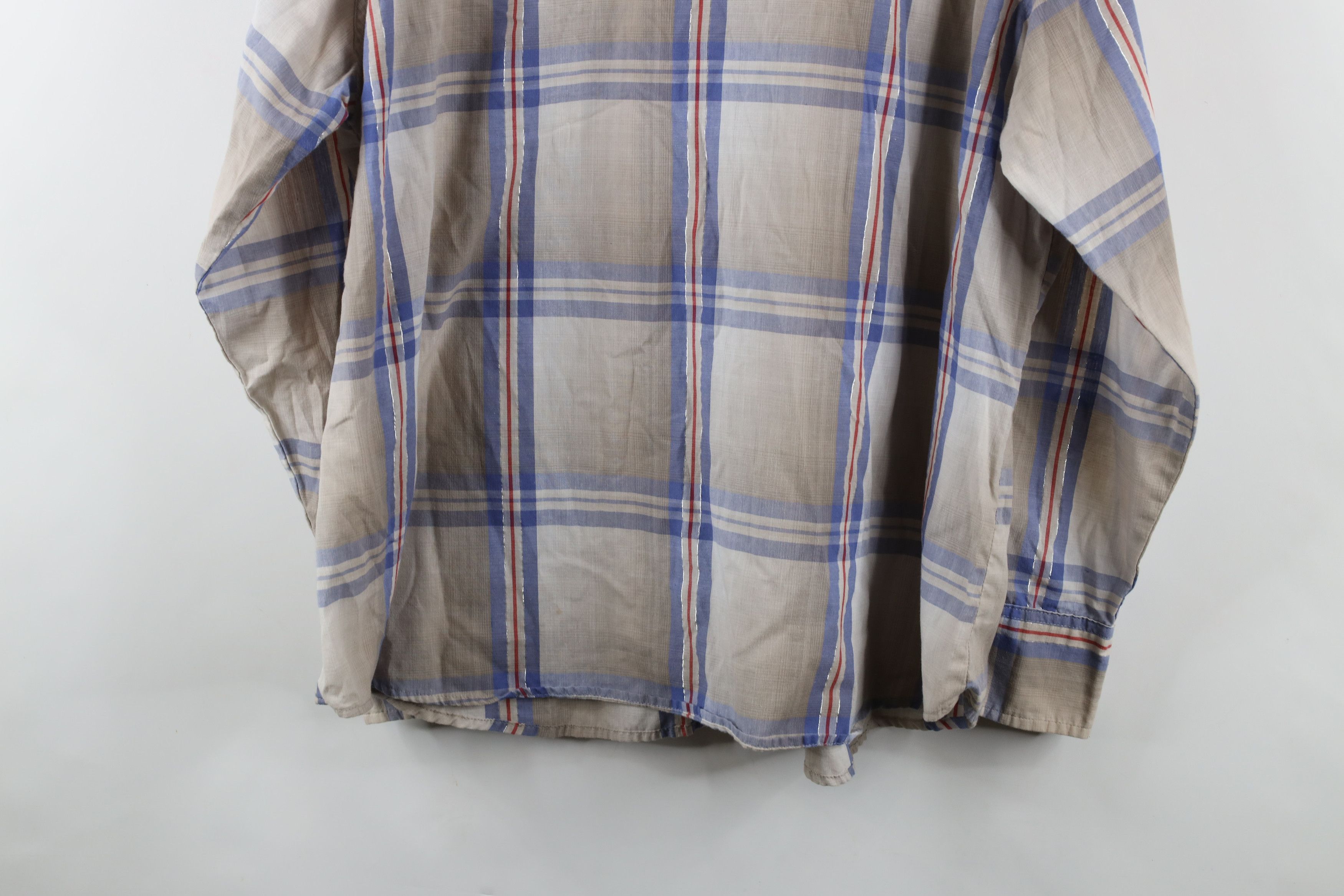 Vintage × Wrangler Vintage 90s Wrangler Western Rodeo Cowboy Button Shirt Size US XXL / EU 58 / 5 - 12 Thumbnail