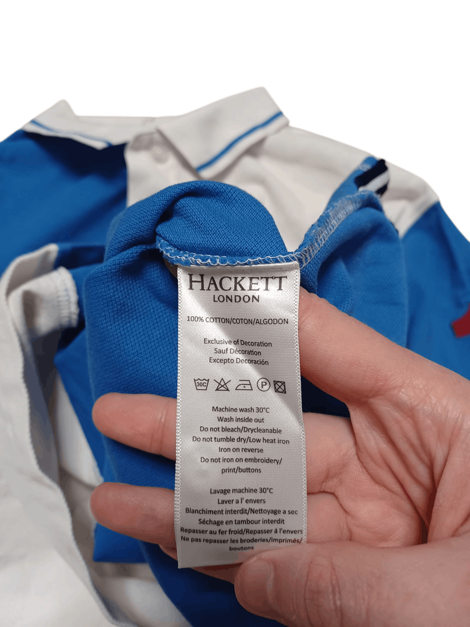 Hackett HACKETT VINTAGE BIGLOGO LUXURY POLO SHIRT Size US M / EU 48-50 / 2 - 6 Thumbnail