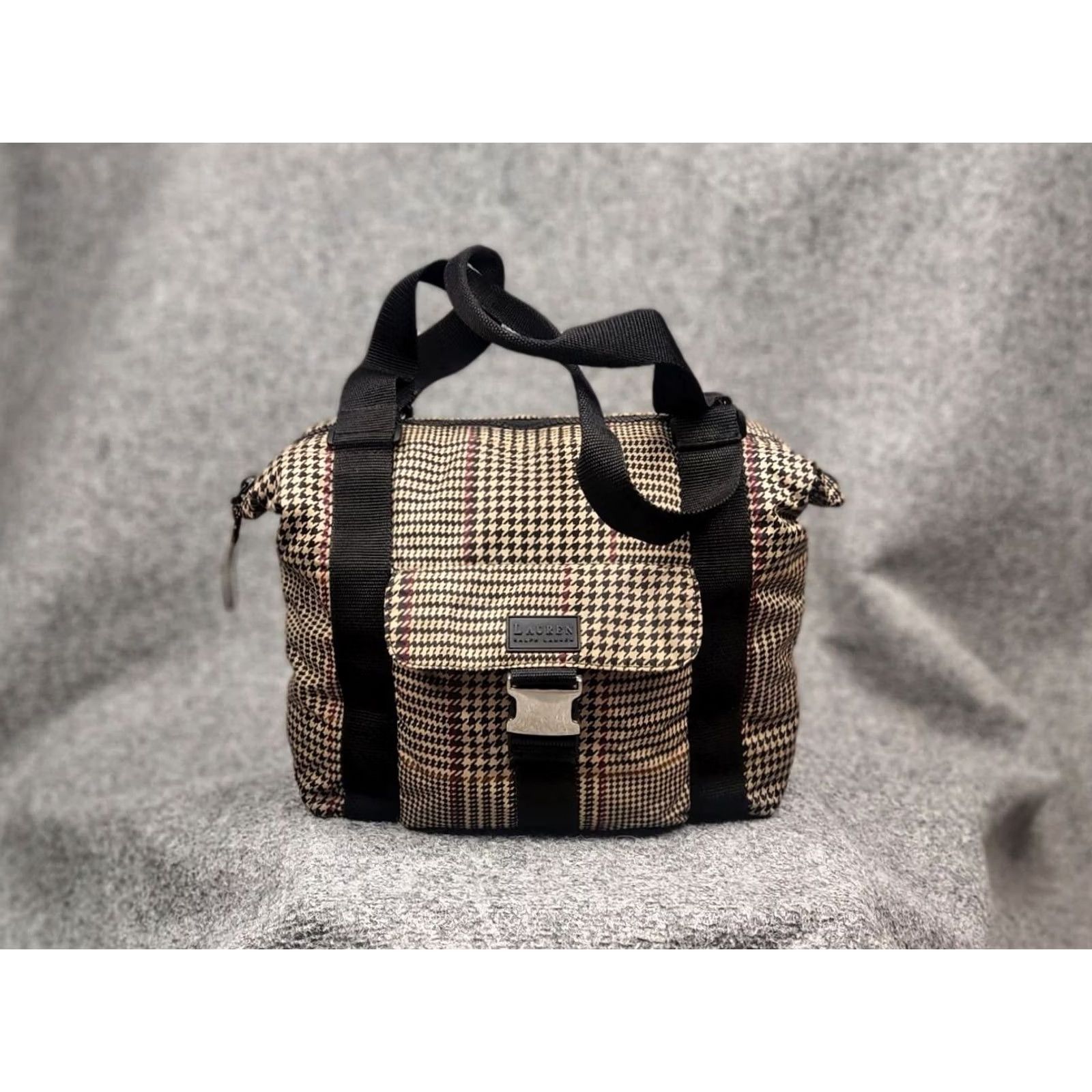 Ralph Lauren VINTAGE Lauren Ralph Lauren Houndstooth Tote Shoulder Bag Size ONE SIZE - 2 Thumbnail