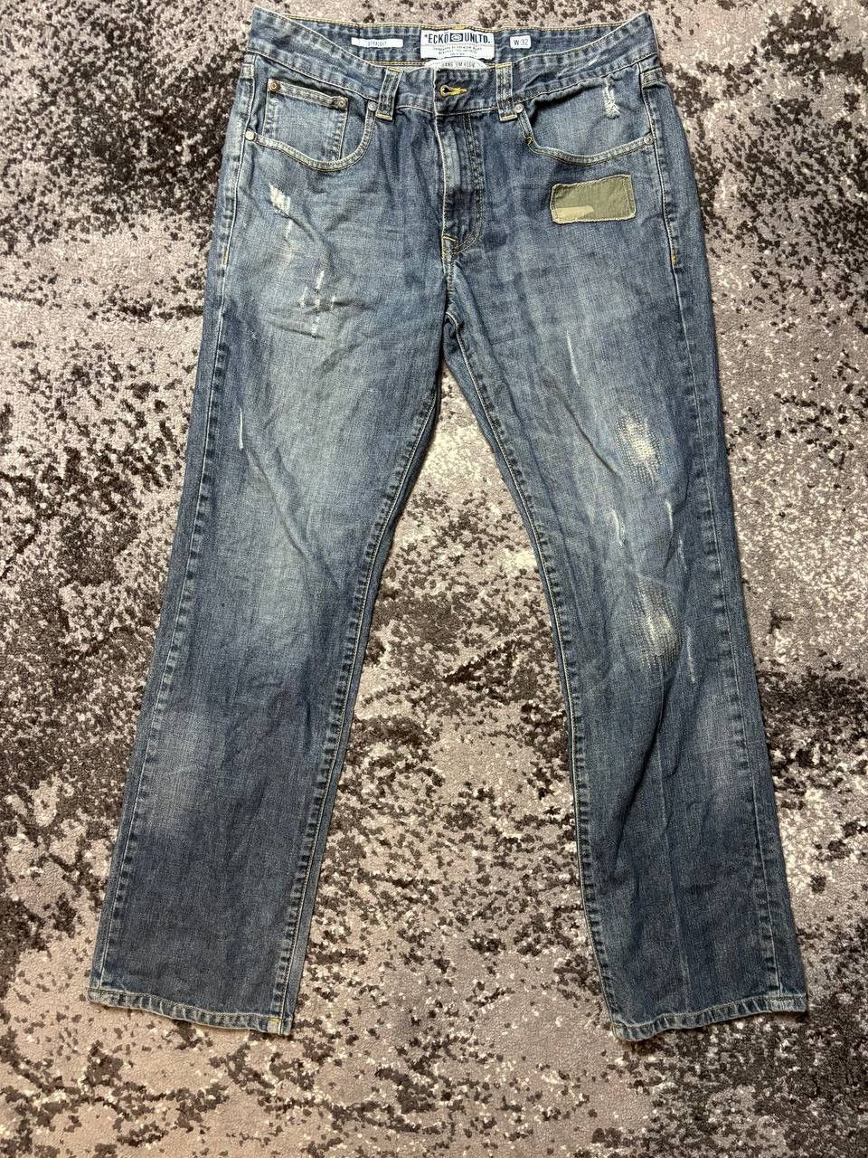 Ecko Unltd. × Japanese Brand × Vintage Vintage Y2K Eco Unltd Hang Tray Camo Denim Pants Size US 32 / EU 48 - 1 Thumbnail