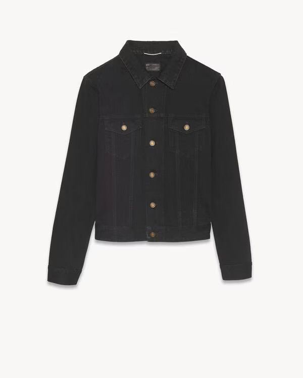 Saint Laurent Paris o1bcso1str1124 Classic Jacket in Black Size XL / US 12-14 / IT 48-50 - 1 Thumbnail