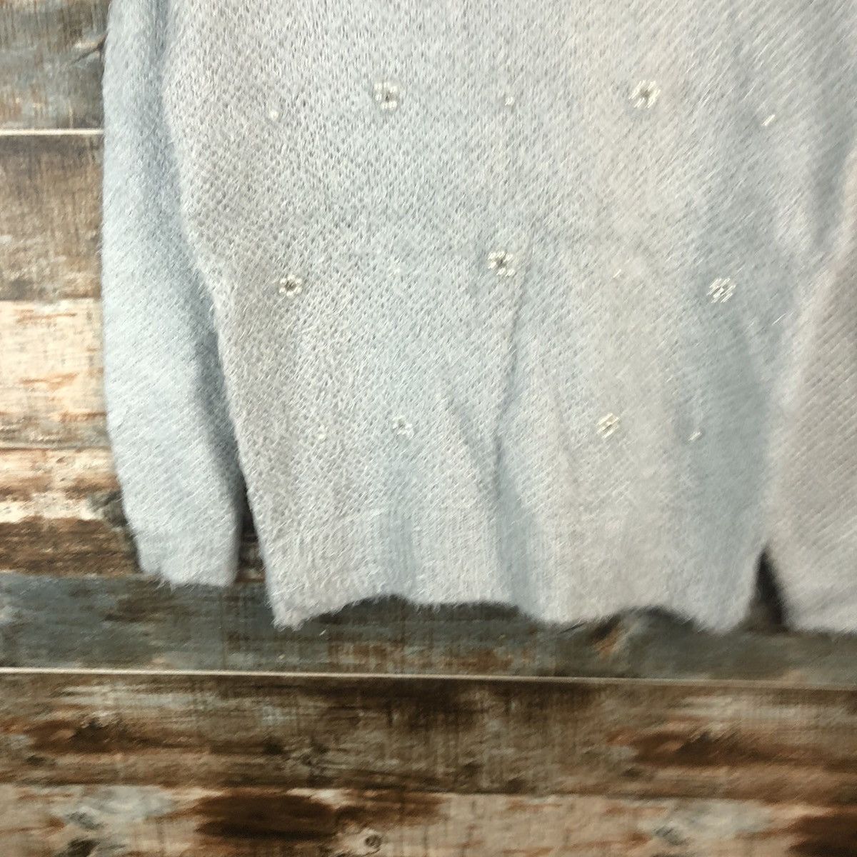 Japanese Brand DL Sorridere Blue Mohair Knitwear #C385 Size M / US 6-8 / IT 42-44 - 3 Thumbnail