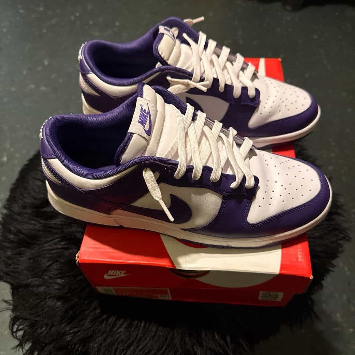 Nike Nike Dunk Low Retro Court Purple White 2022 Men’s Size 10.5 Size US 10.5 / EU 43-44 - 8 Thumbnail