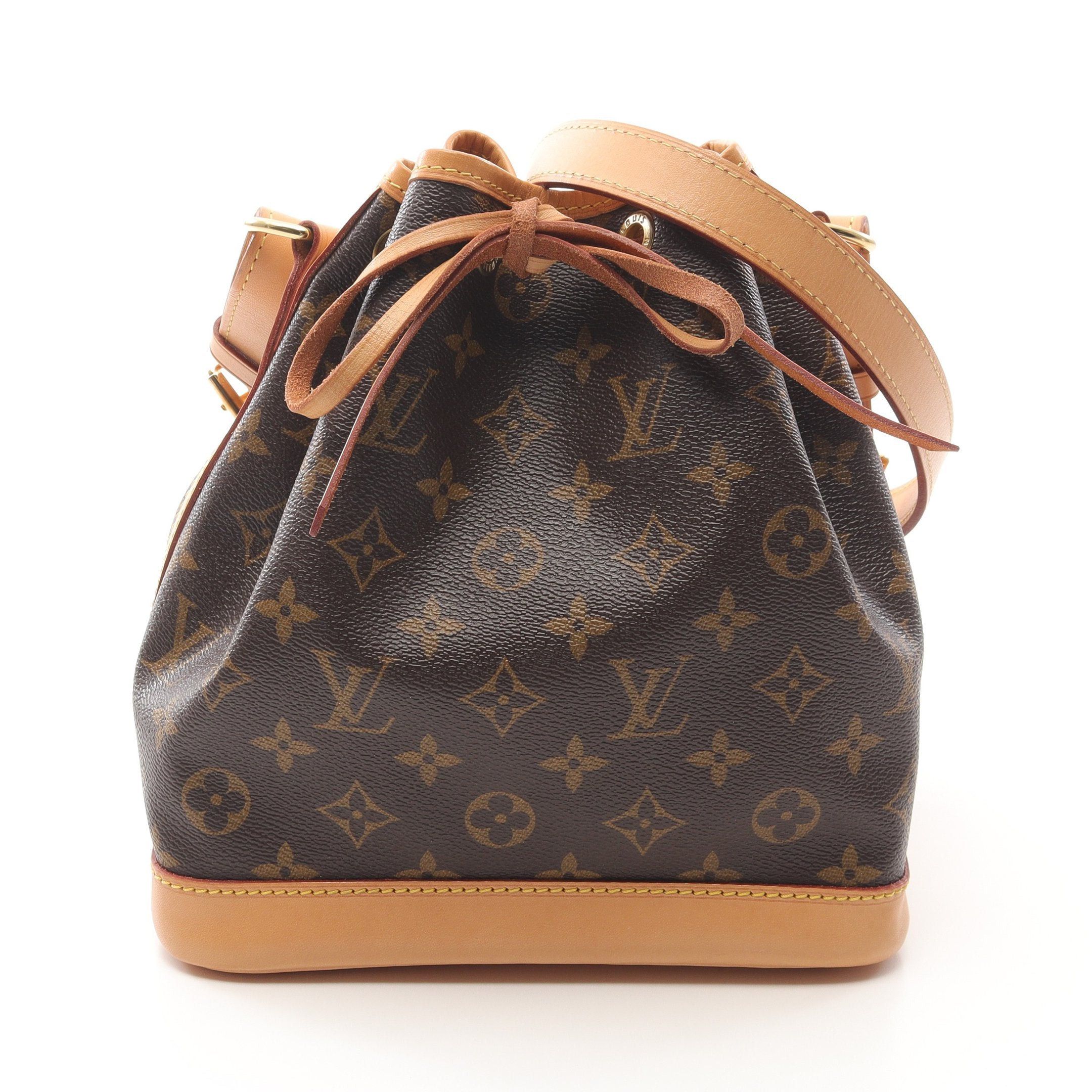Louis Vuitton Noe Bb Monogram Shoulder Bag Leather Brown