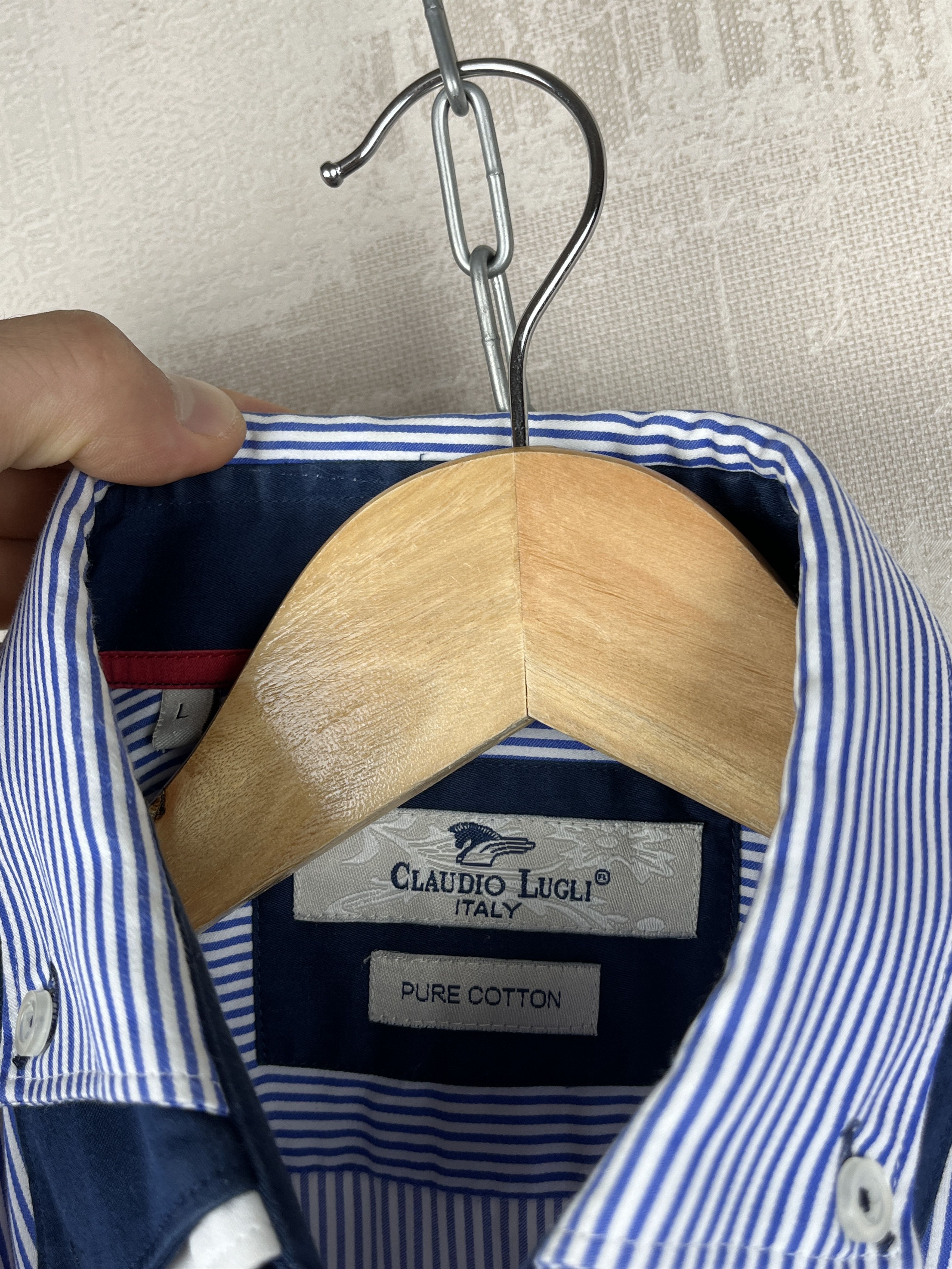 Other Claudio Lugli Striped Long Sleeve Shirt Size US L / EU 52-54 / 3 - 5 Thumbnail