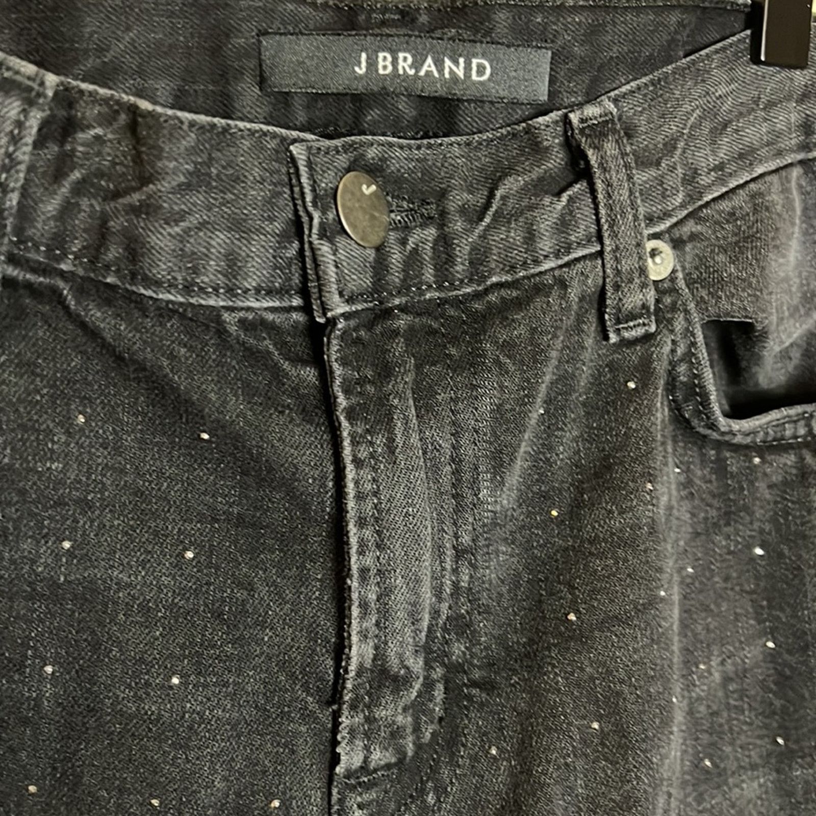 J Brand J Brand Crystal Embellished Straight Leg Ace Denim Jeans Size 26" / US 2 / IT 38 - 9 Thumbnail