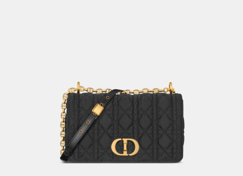Dior o1w1db10426 M9253U Size: OS / Medium Soft Caro Bag in Black Size ONE SIZE - 2 Thumbnail
