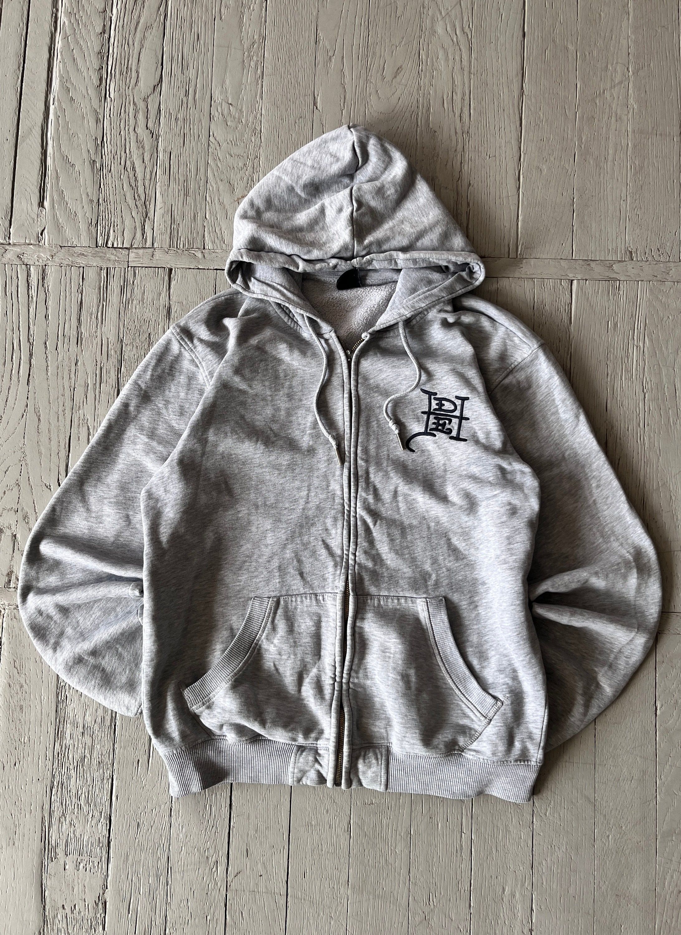 Ed Hardy × Vintage Vintage Ed Hardy Zip Hooded Sweatshirt Size US M / EU 48-50 / 2 - 1 Thumbnail