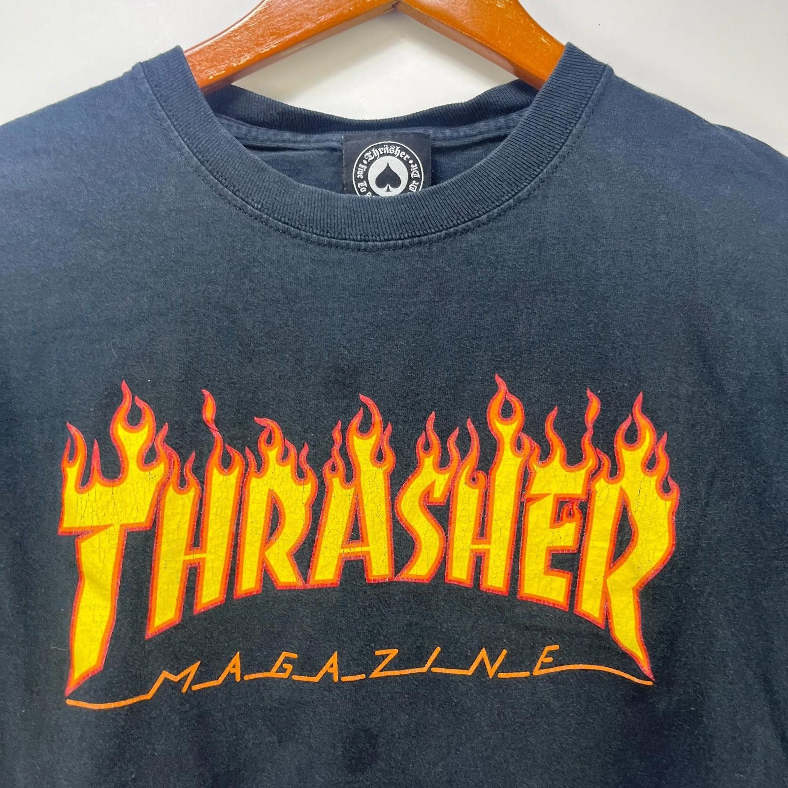 Thrasher Vintage Thrasher Flame Logo Faded LS Shirt Small Size US S / EU 44-46 / 1 - 3 Thumbnail
