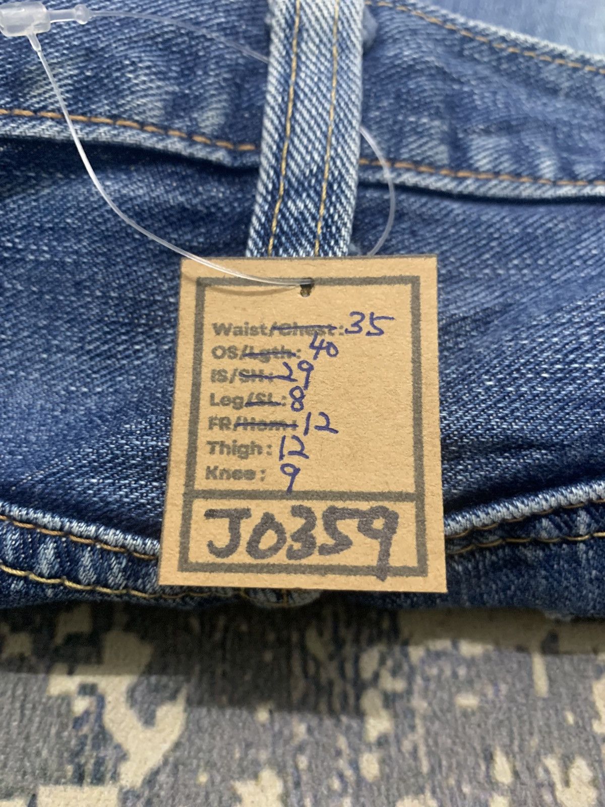 Edwin Vintage Edwin Japan Mud Wash Distressed Baggy Jeans Size US 35 - 14 Thumbnail